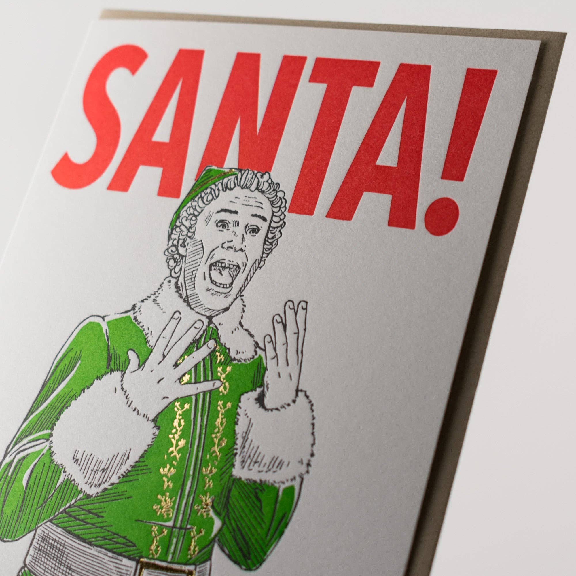 Card: SANTA! Greeting Card: Single Card
