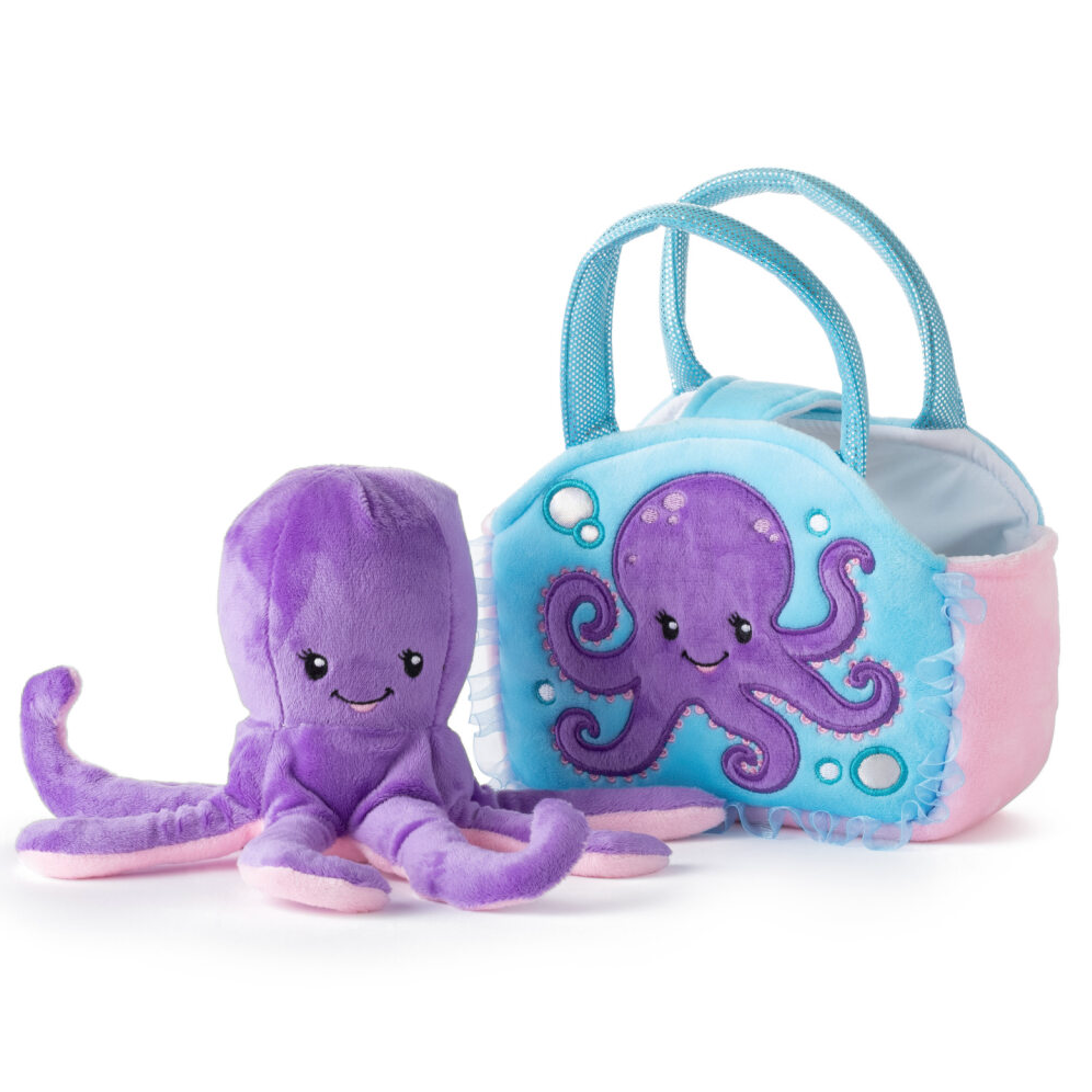 Plush Animal Set with Purse - Octopus