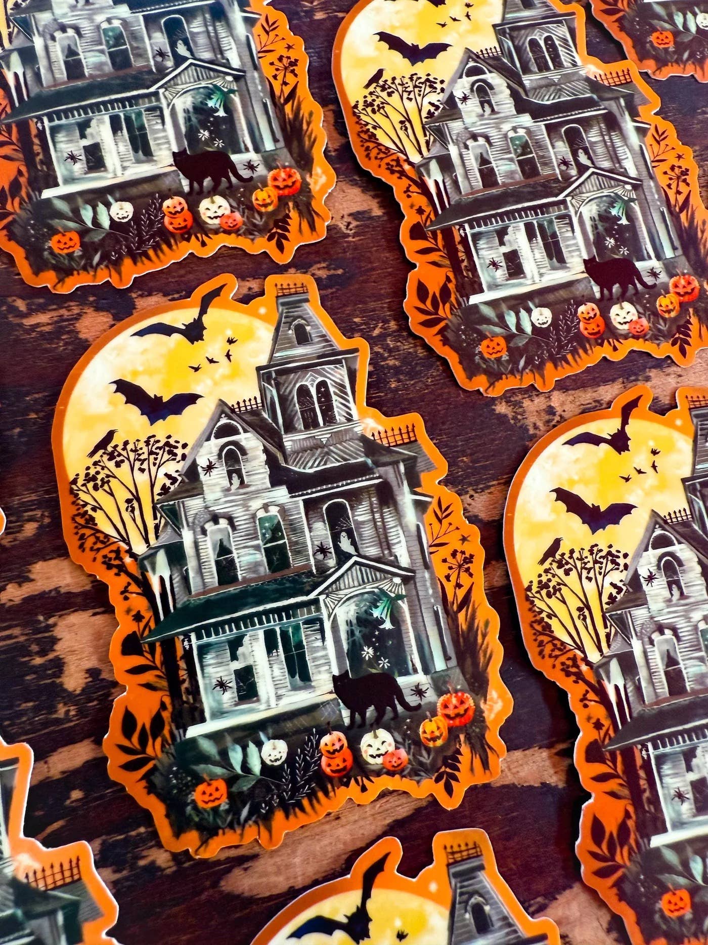 Haunted House - Glow in The Dark Sticker