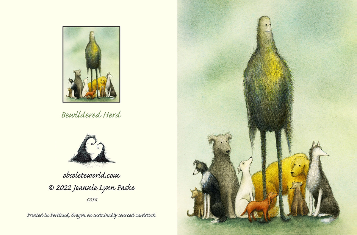 Bewildered Herd Greeting Card