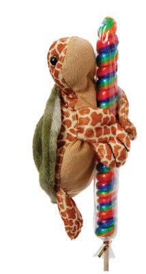 8" (20cm) Lollyplush Sea Turtle w/ 14" Rainbow Lollipop