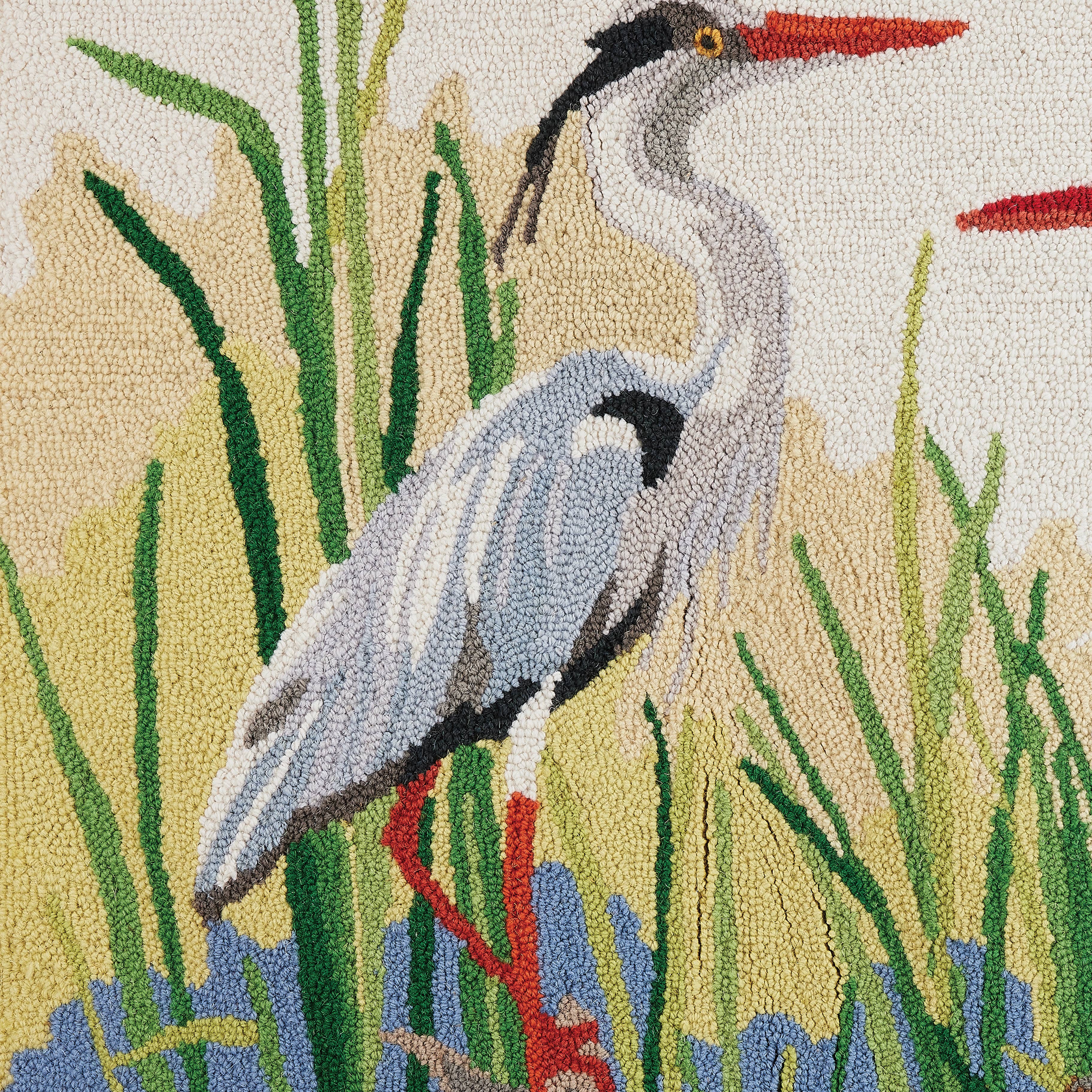Great Blue Herons Hook Rug - Sally Eckman Roberts