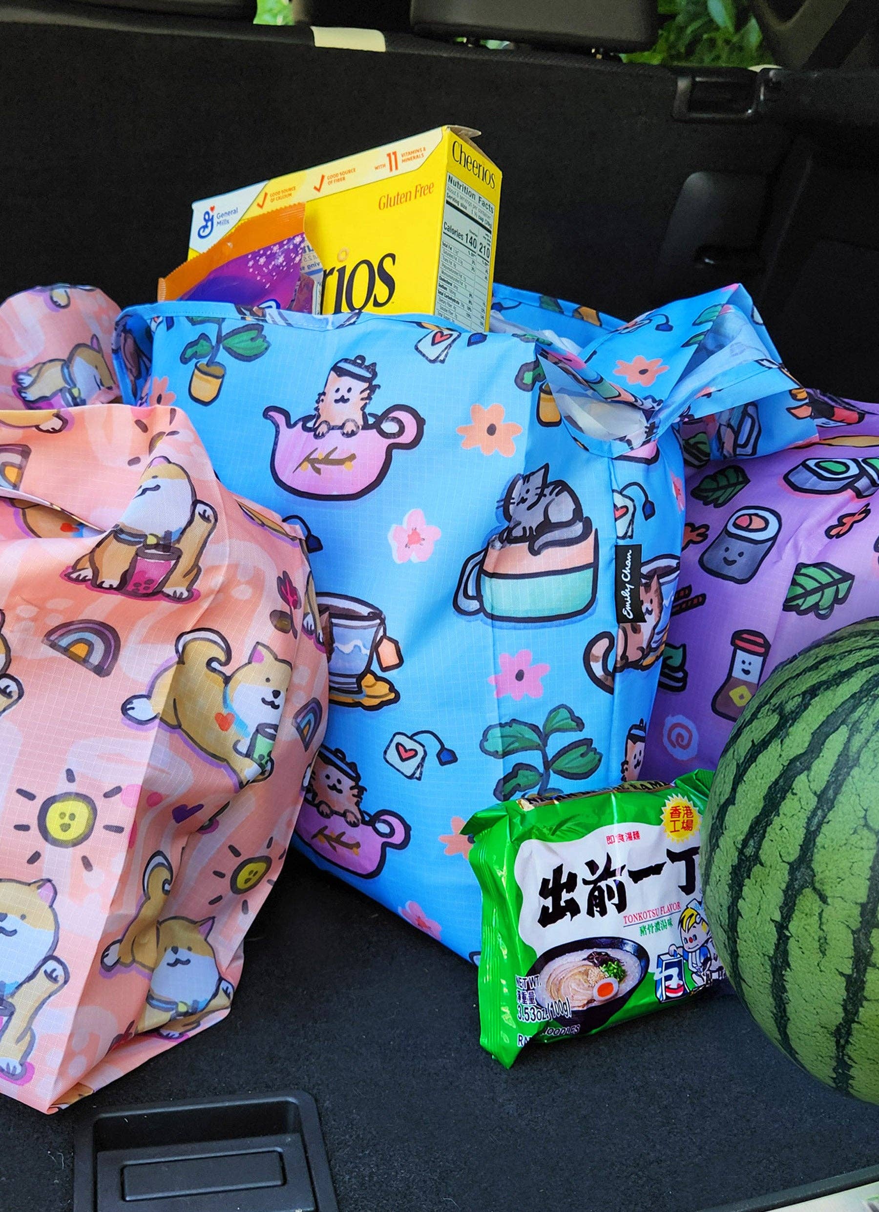 Corgi Berry Foldable Bag