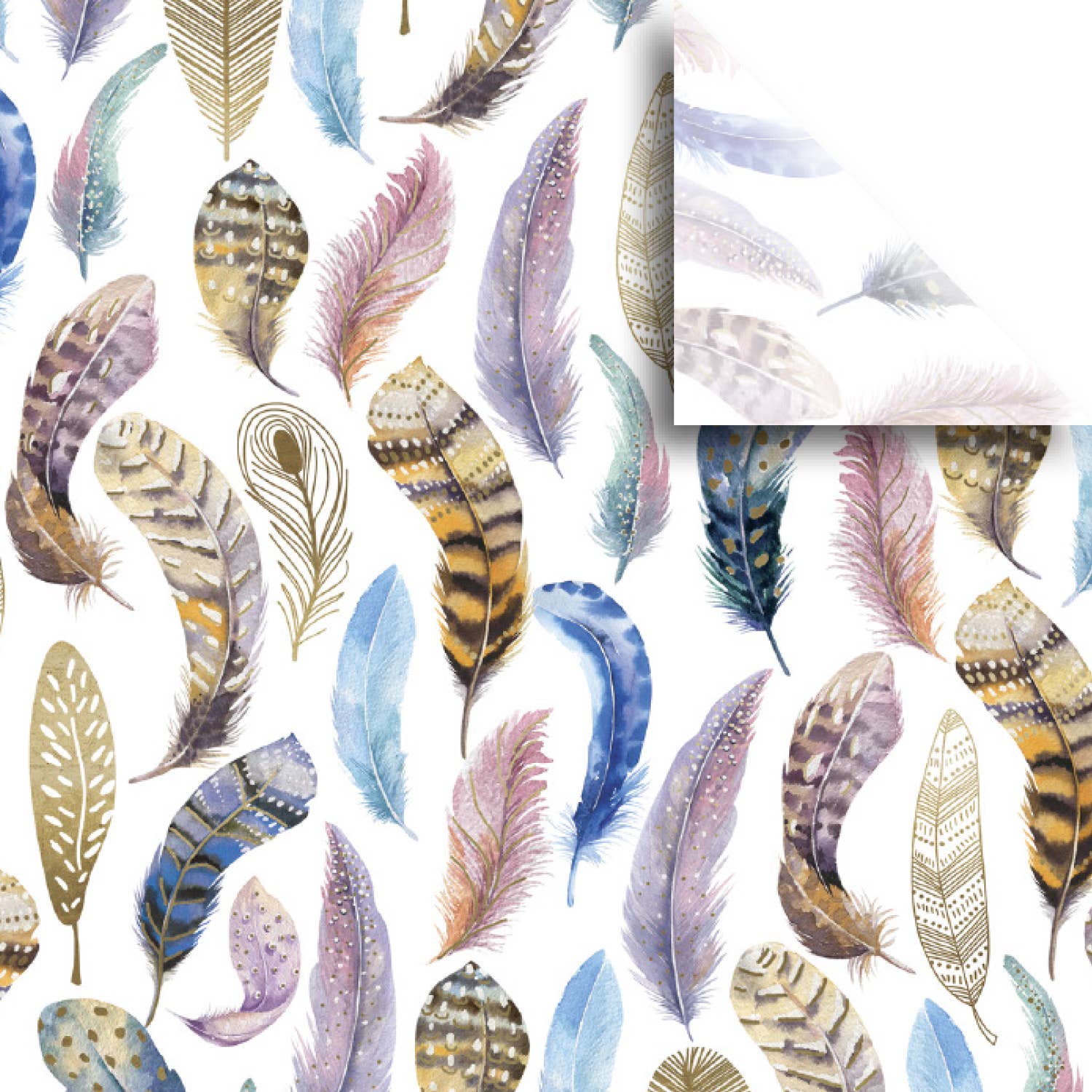 Featherly Tissue - Printed