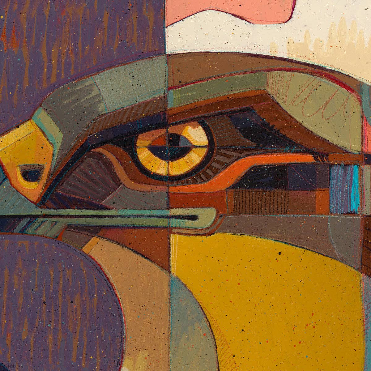 Red Tailed - WHLSL Print: Black Frame / 12x12 / ChromaBlock