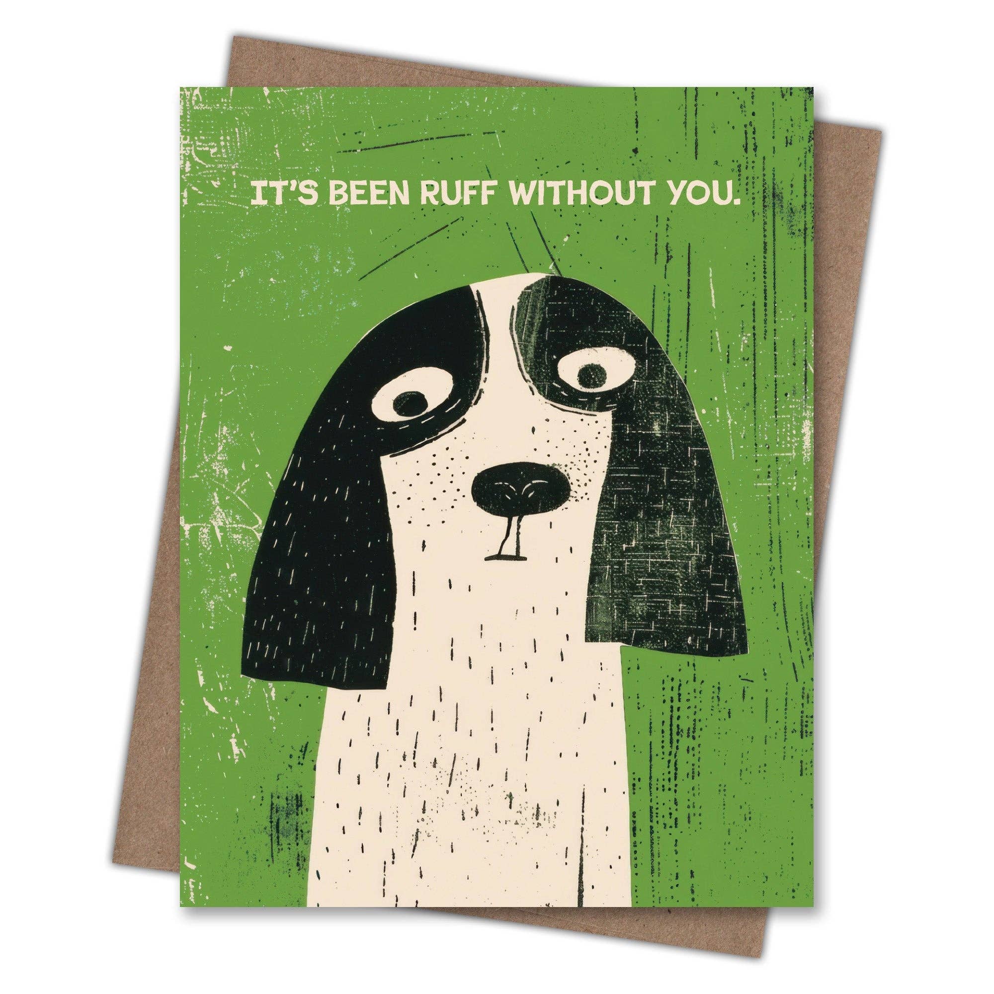 Ruff Dog Miss You Card