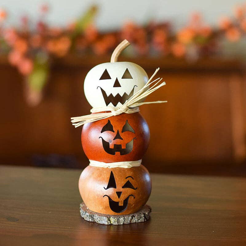 Hand-Crafted Tiered Gourd - Jack Stack Tiny