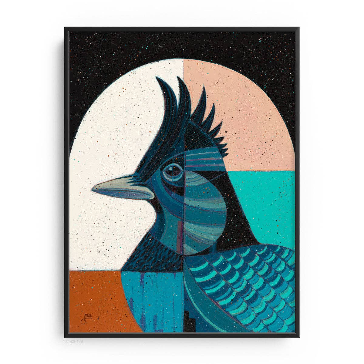 Steller's Jay - WHLSL Print: Unframed / 9x12 / Paper