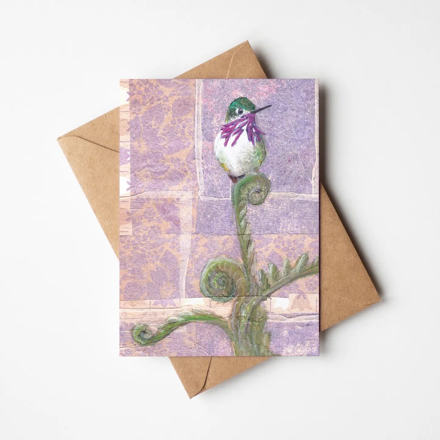 Caliope Hummingbird Greeting Card