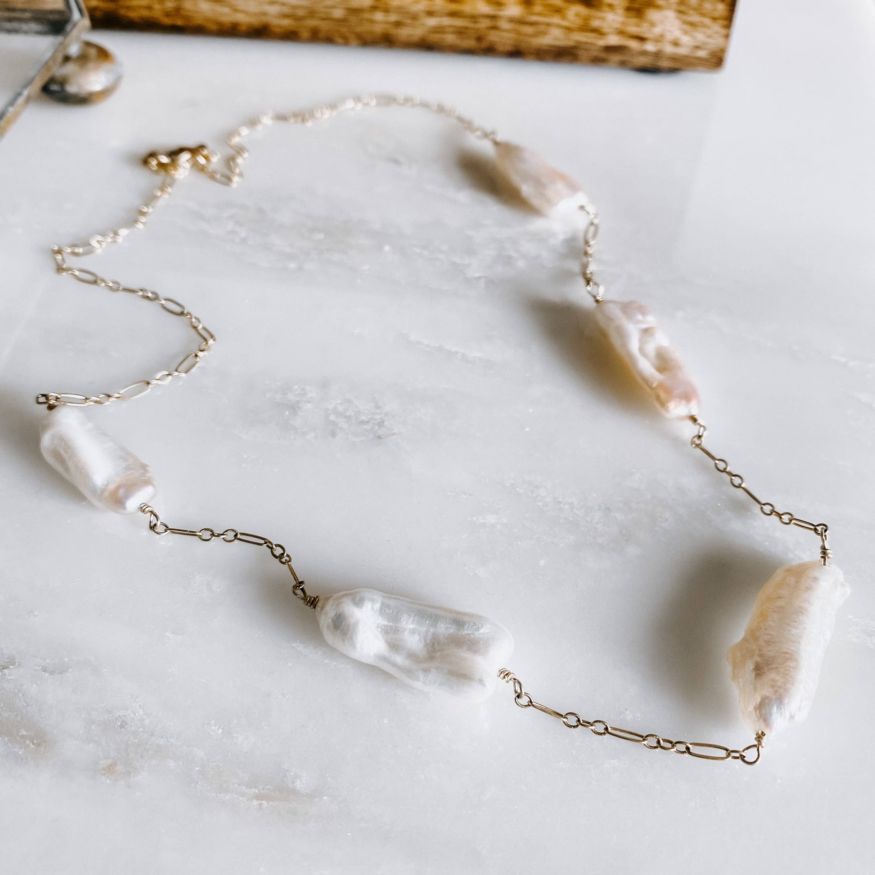 Five Island Necklace: 20" / 14k Gold Fill