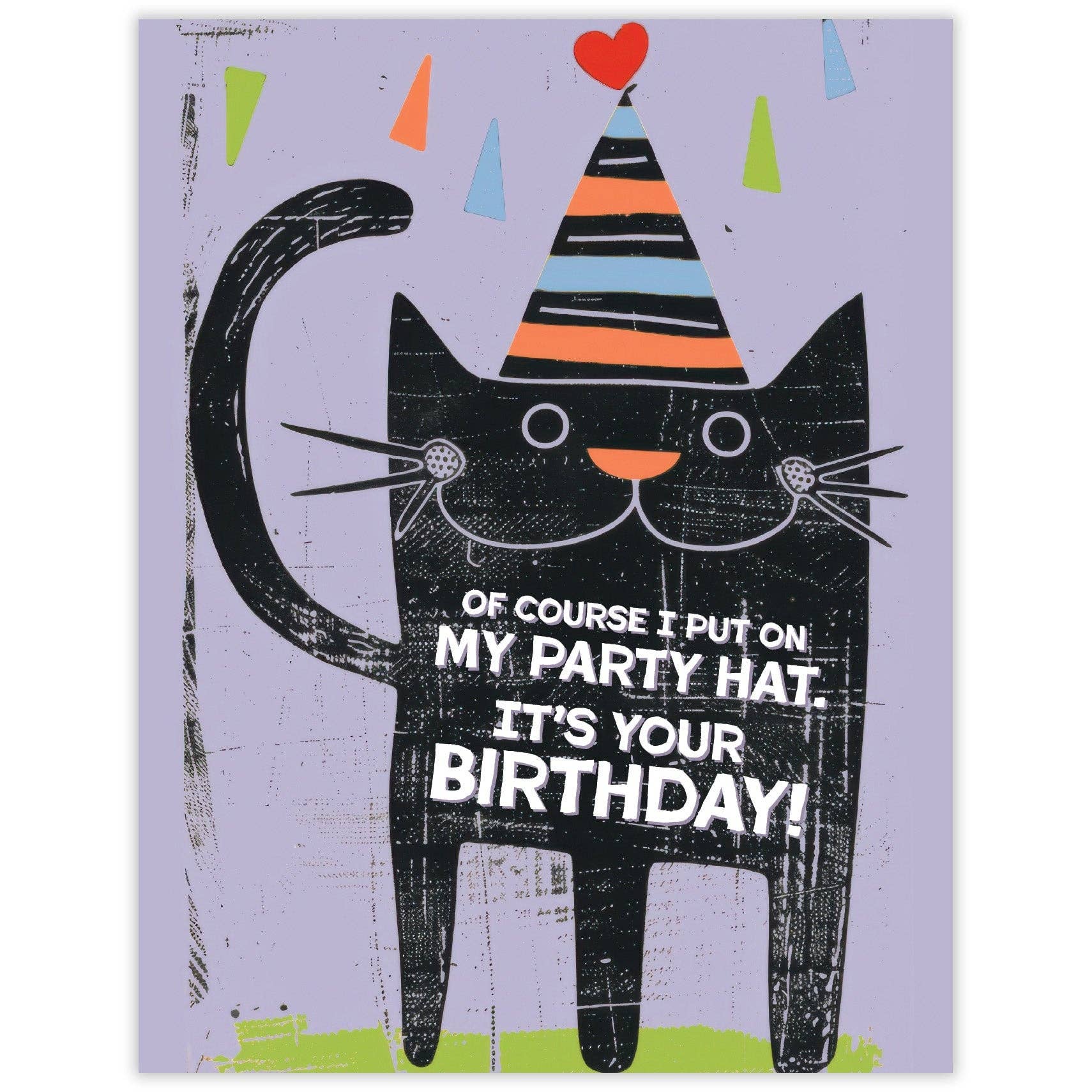 Party Hat Cat Birthday Card