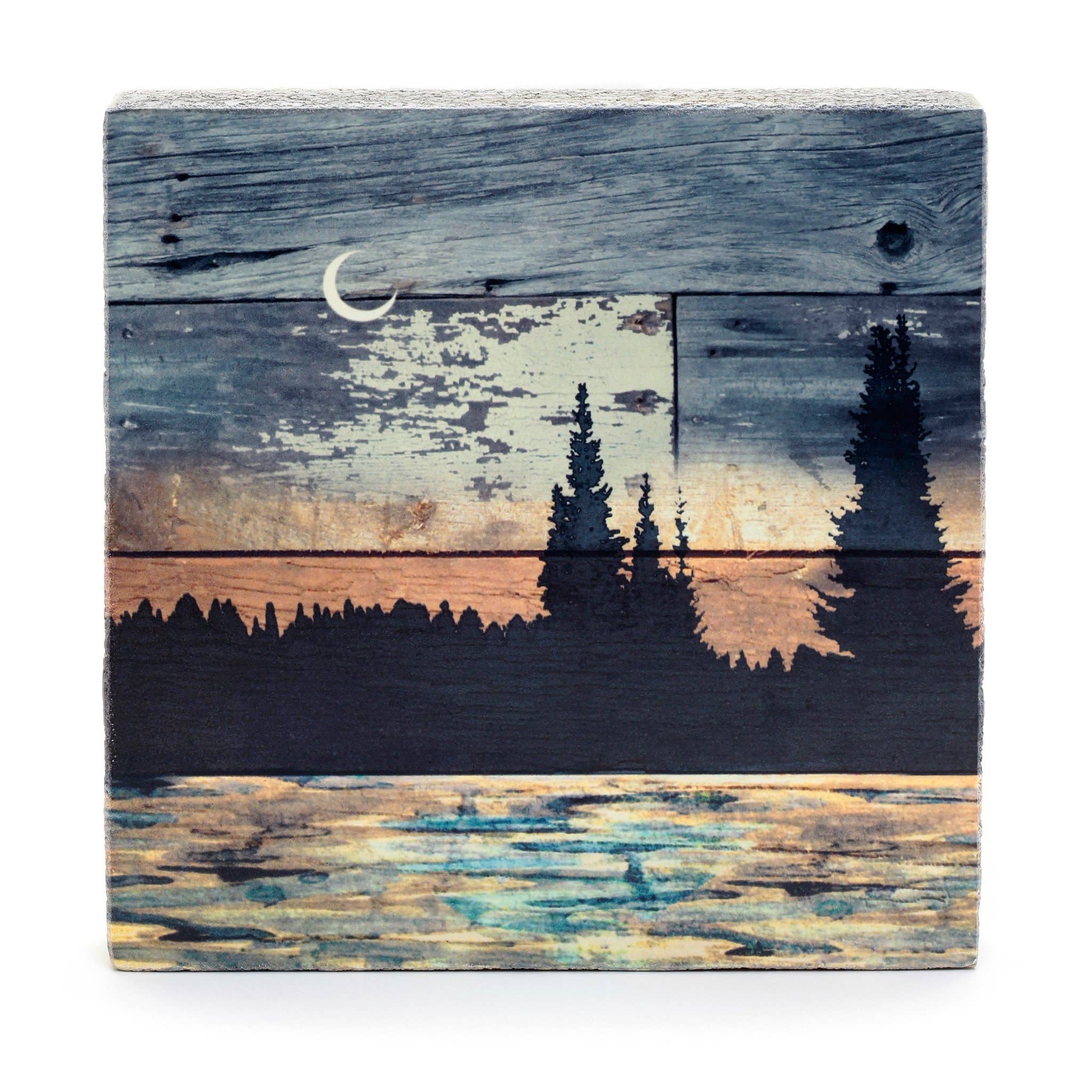 Art Block - Lost & Found - Barnboard : Mini 3.75 x 3.75 x 1.25