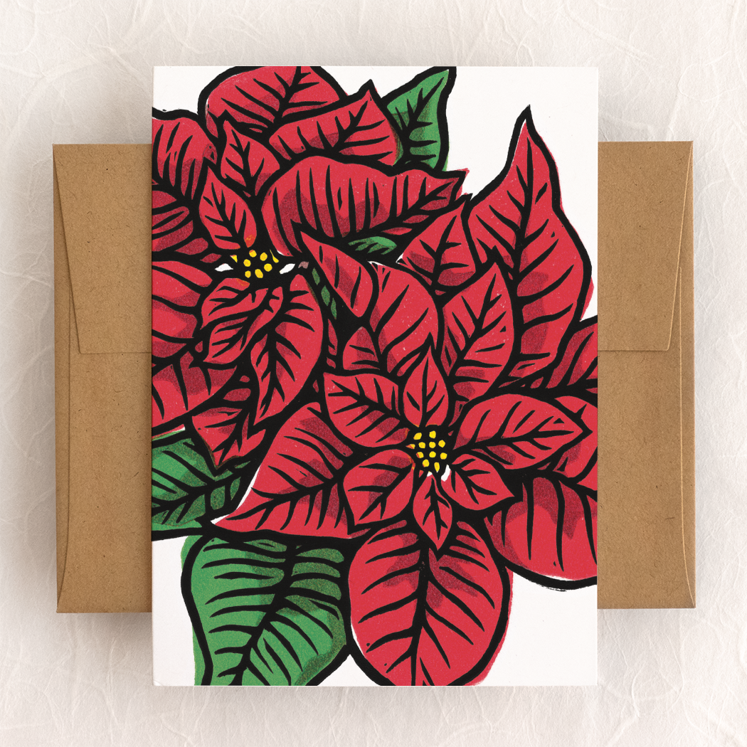 Poinsettia - Card