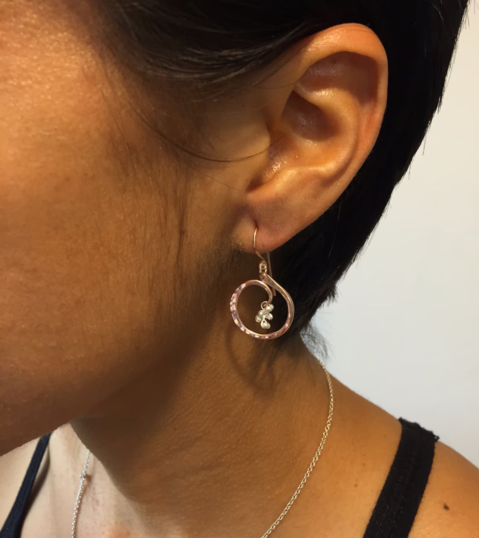 Circle of Life with Caviar Earrings - Small