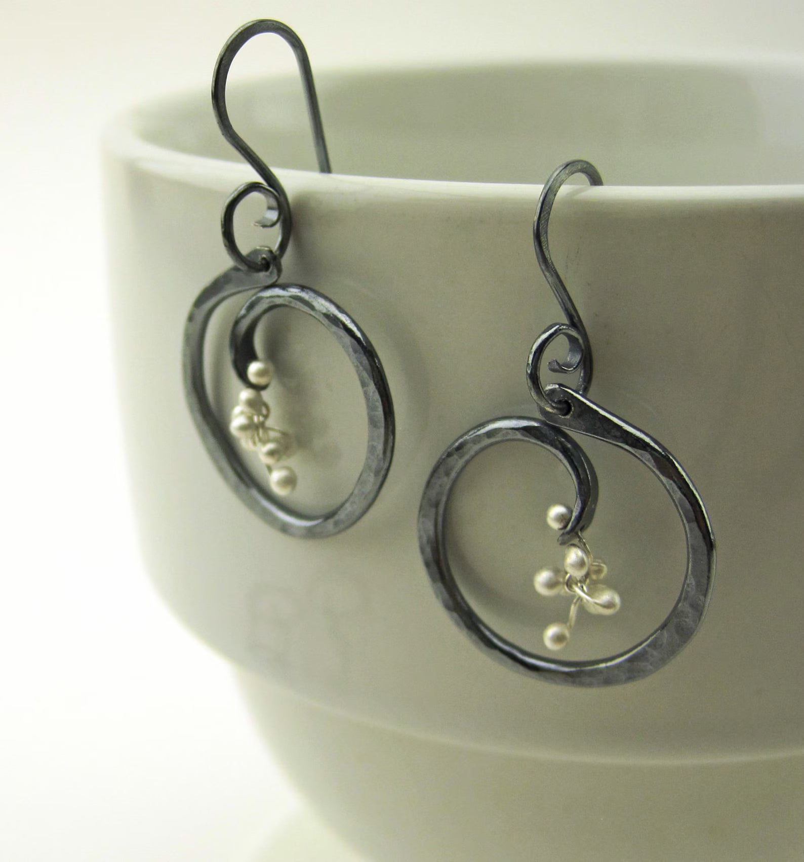 Circle of Life with Caviar Earrings - Small