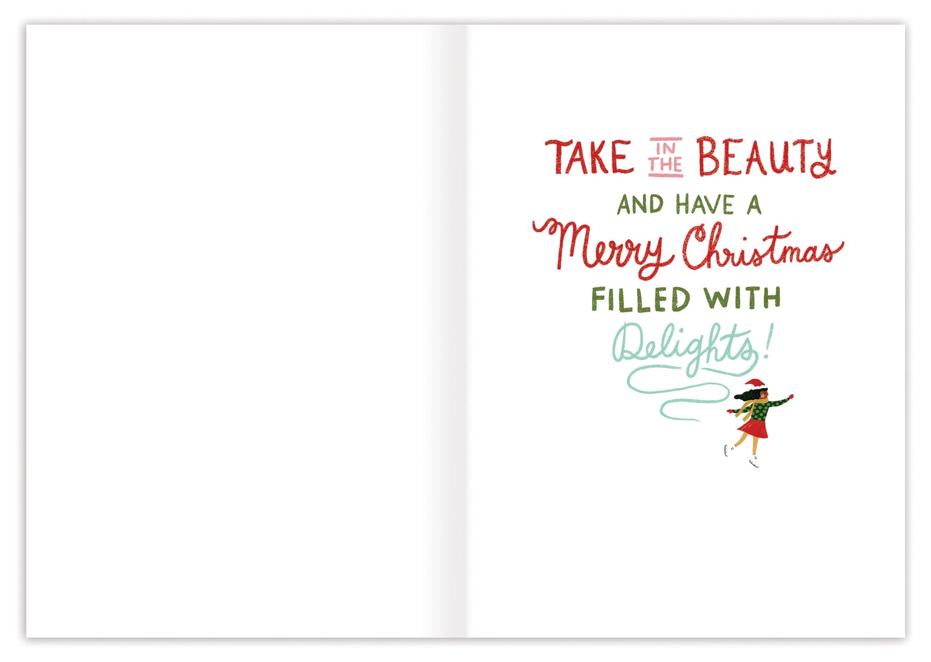 City Ice Skaters Boxed Holiday Cards - Set of 10