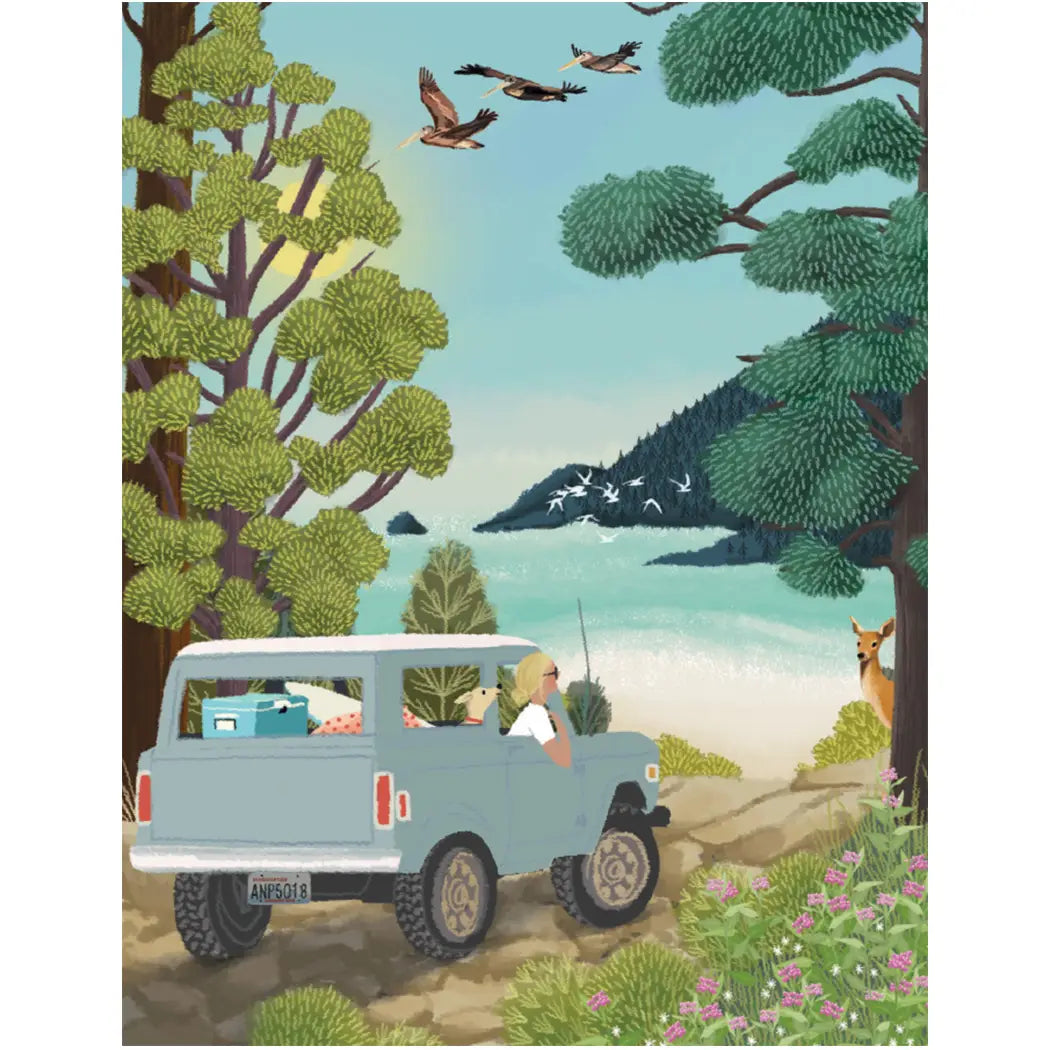 Cruising the Coast Birthday Card