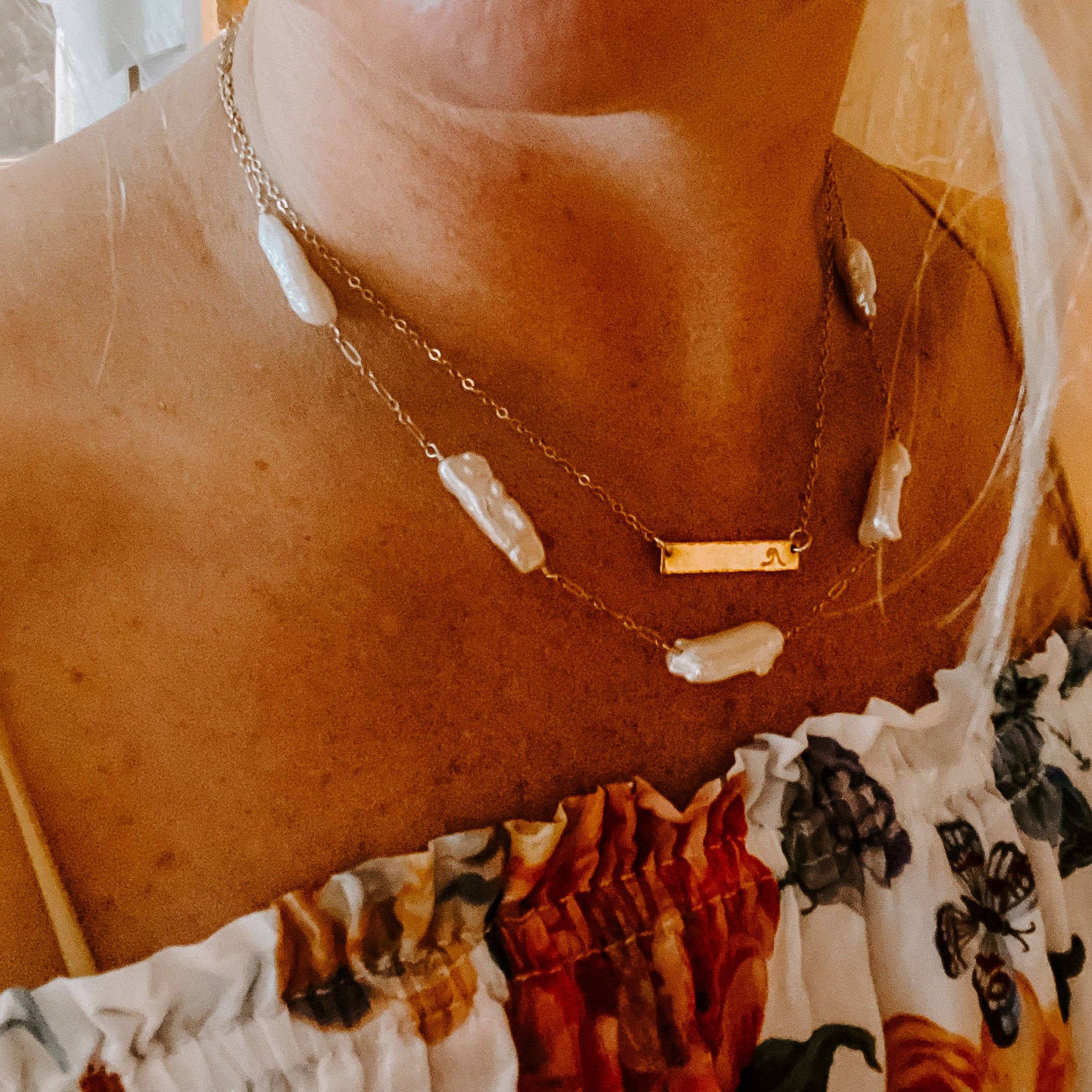 Five Island Necklace: 20" / 14k Gold Fill