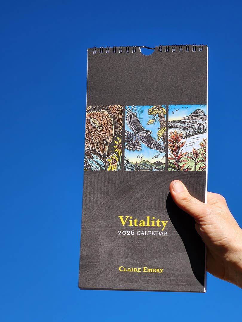 2026 Vitality Woodcut Calendar (6"x12")