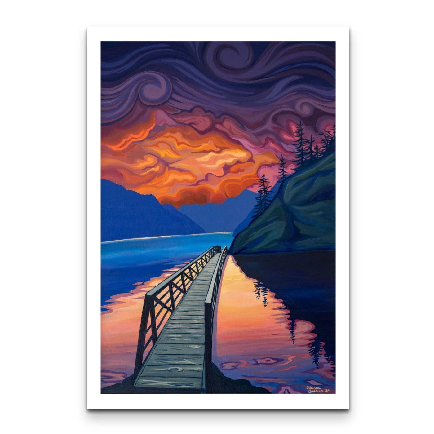 "Devil's Punchbowl" Print: 8x12" / Bamboo Paper