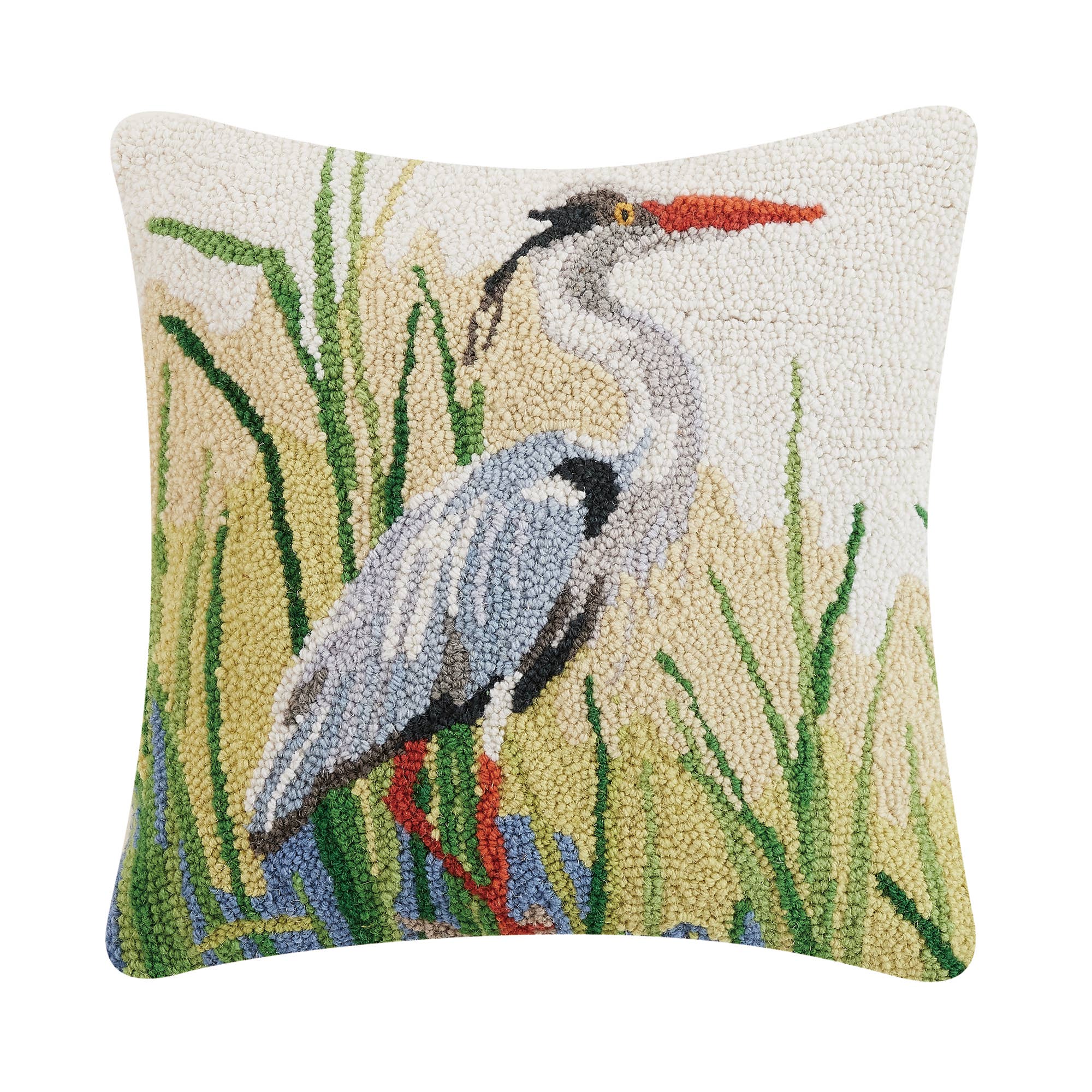Great Blue Herons Hook Pillow - Sally Eckman Roberts