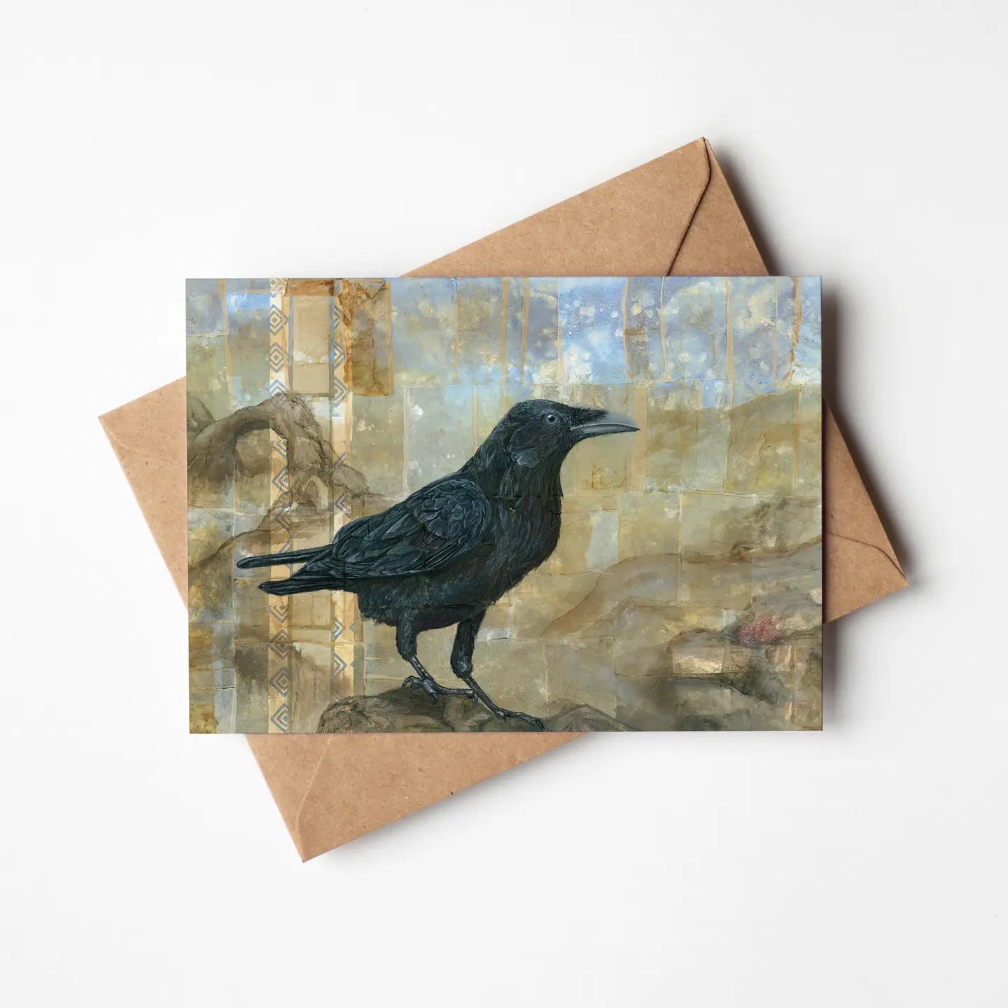 Desert Raven Greeting Card