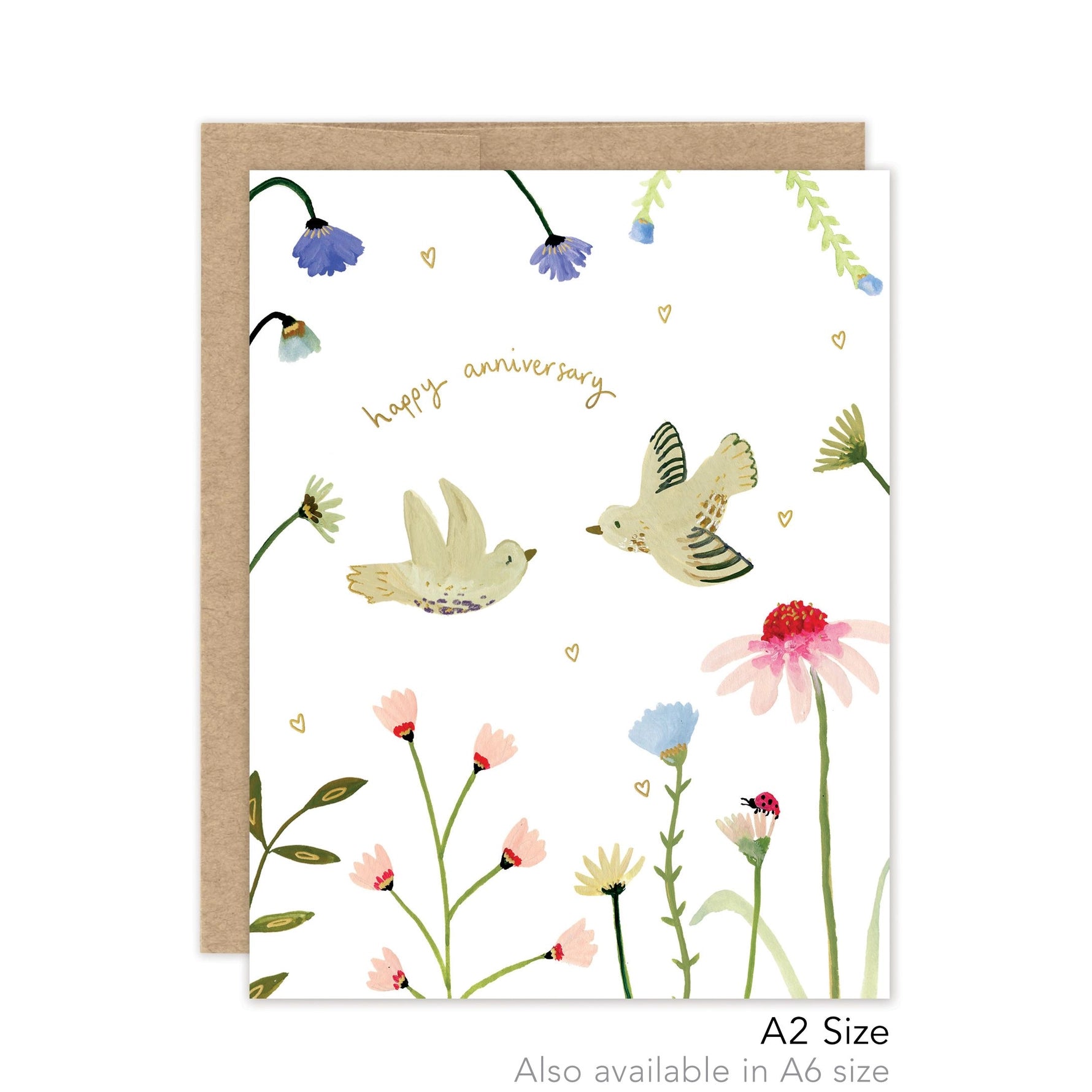 Doves Happy Anniversary Card