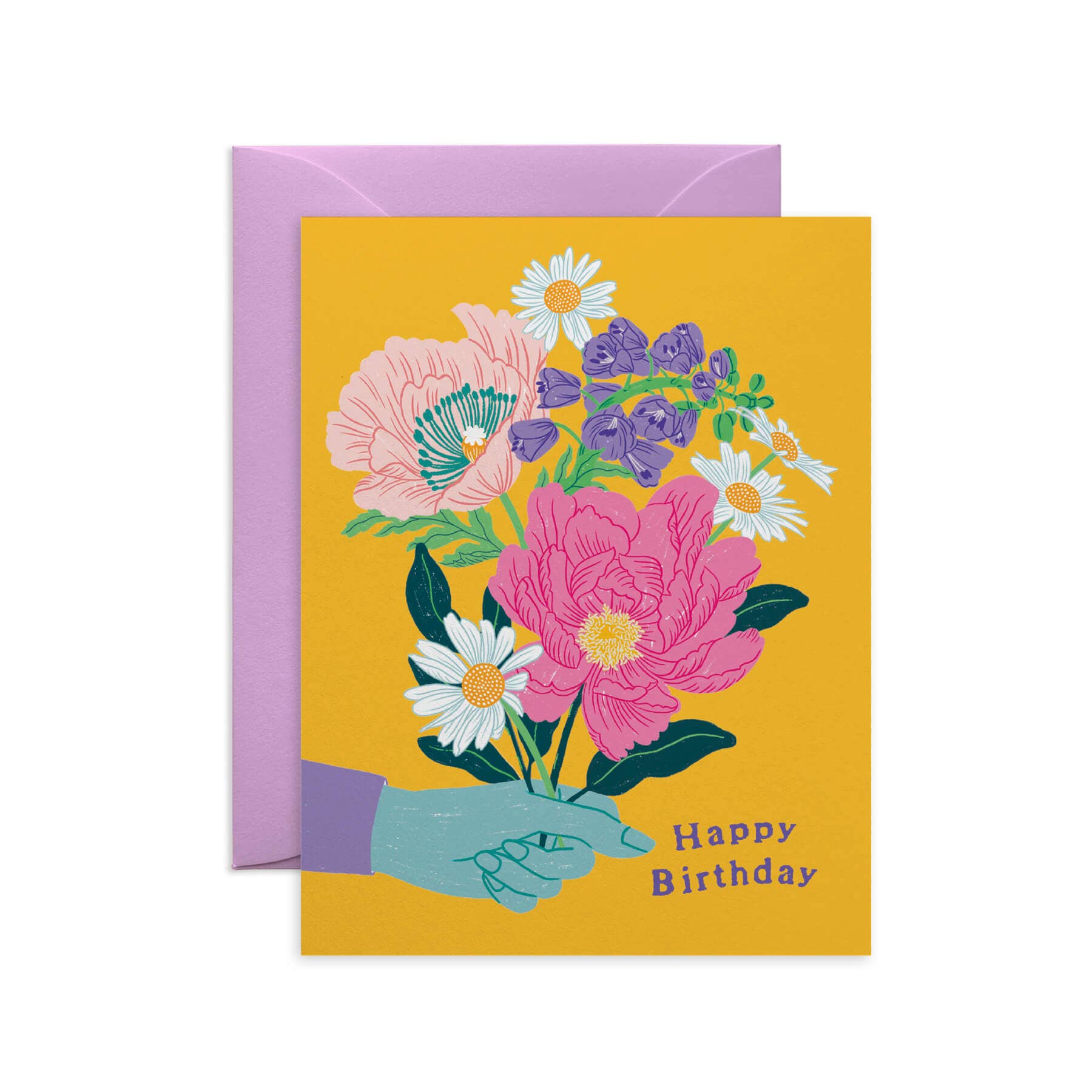 Handpicked Bouquet Birthday Card