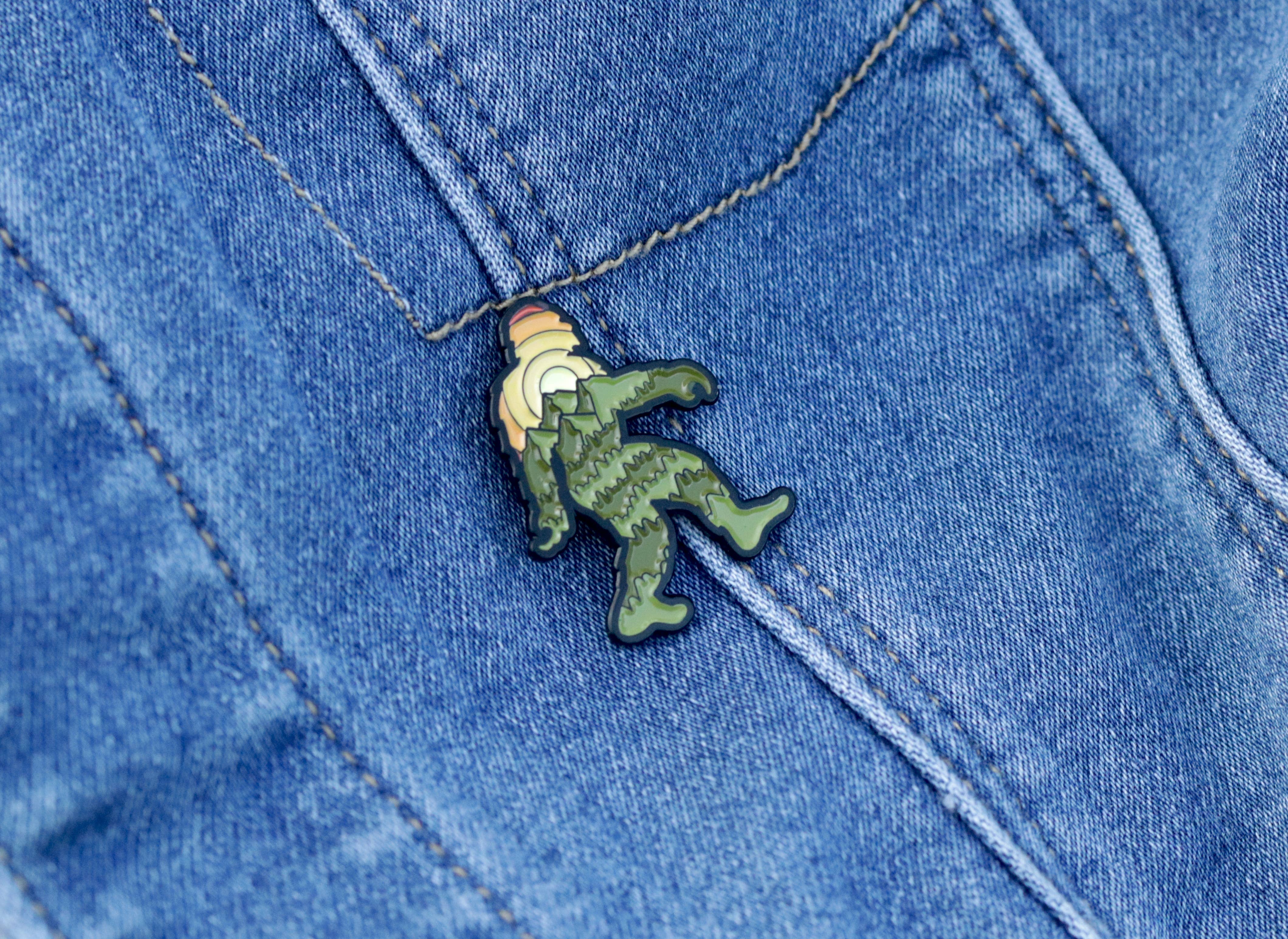 Enamel Pin, Bigfoot Adventure | Sasquatch Lapel Pin