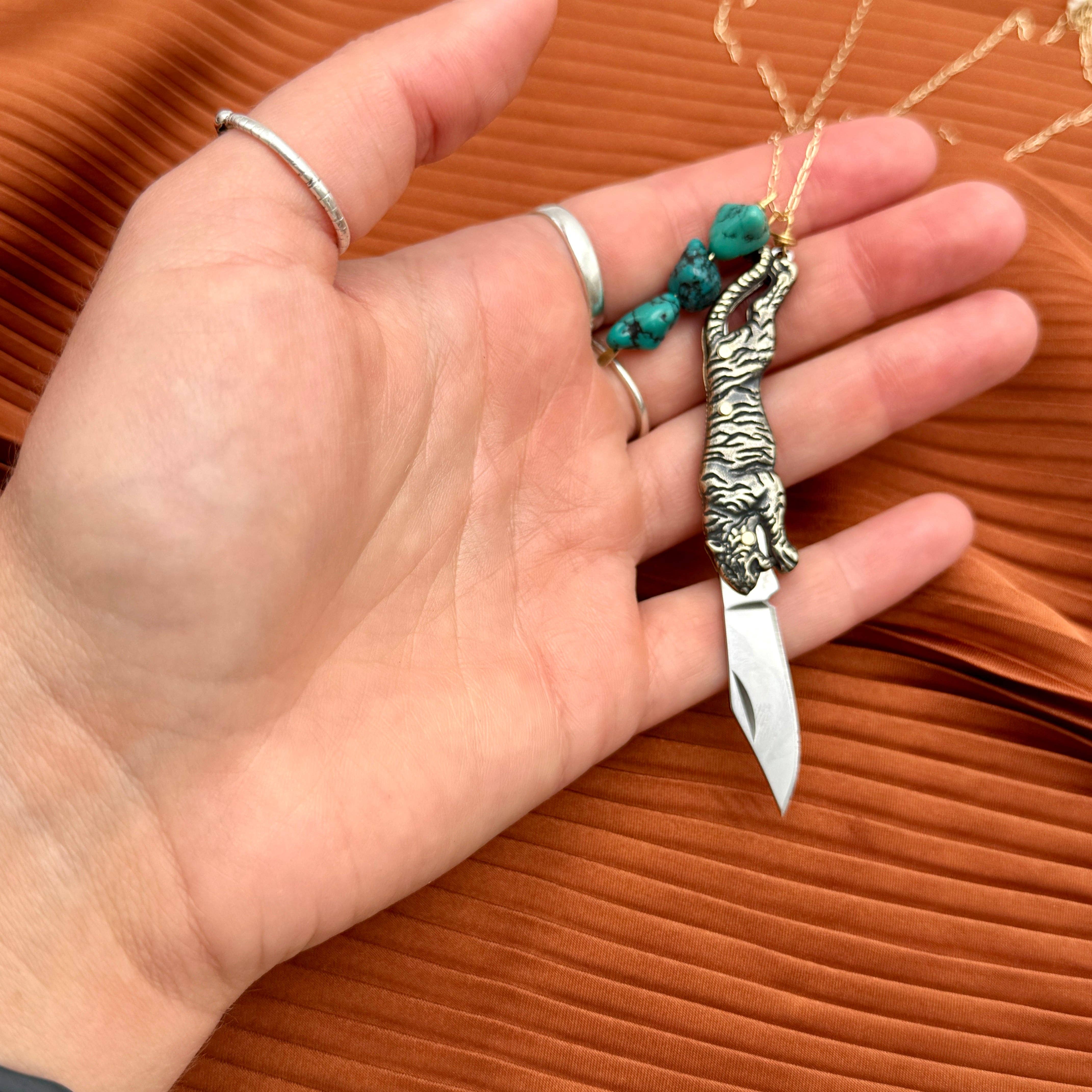 Handmade Untamed Necklace: 22" / Gold