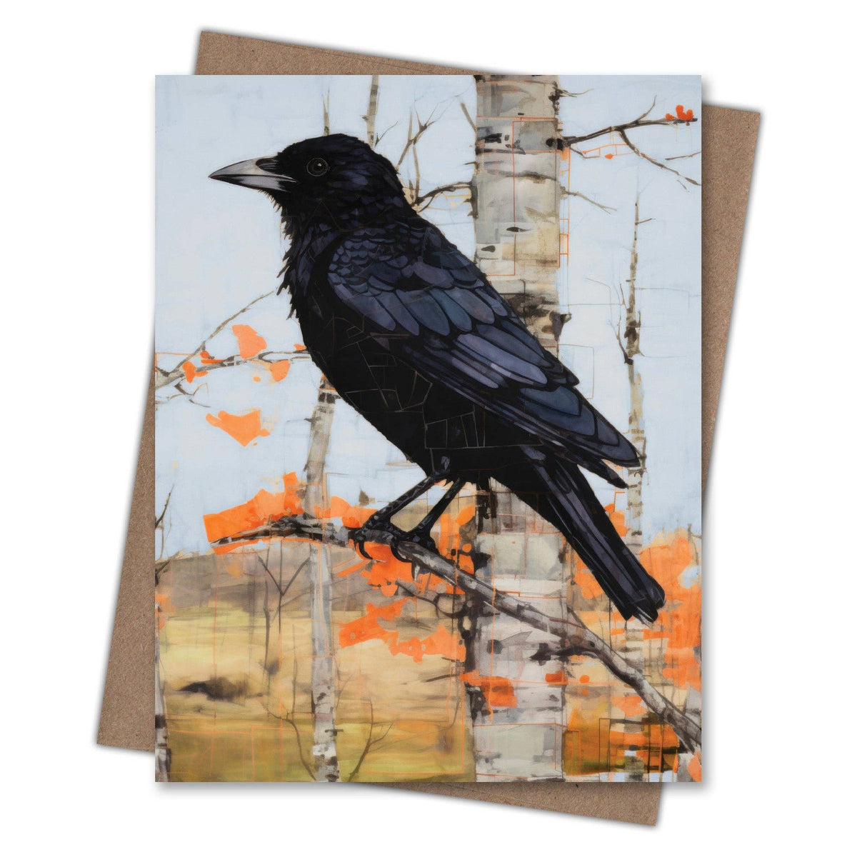 Raven Blank Notecard