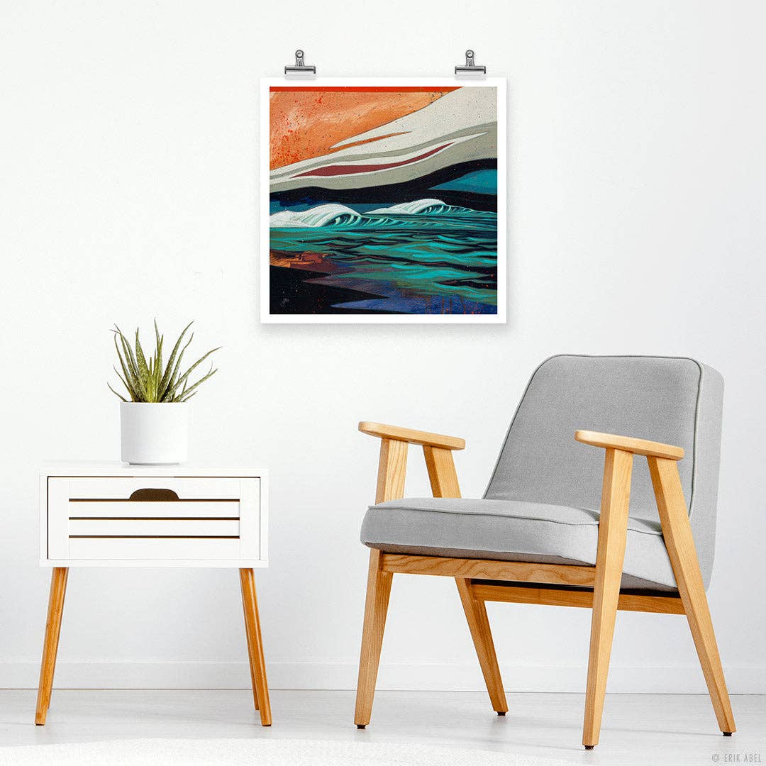 Dark Seas - WHLSL Print: Unframed / 12x12 / Bamboo Paper