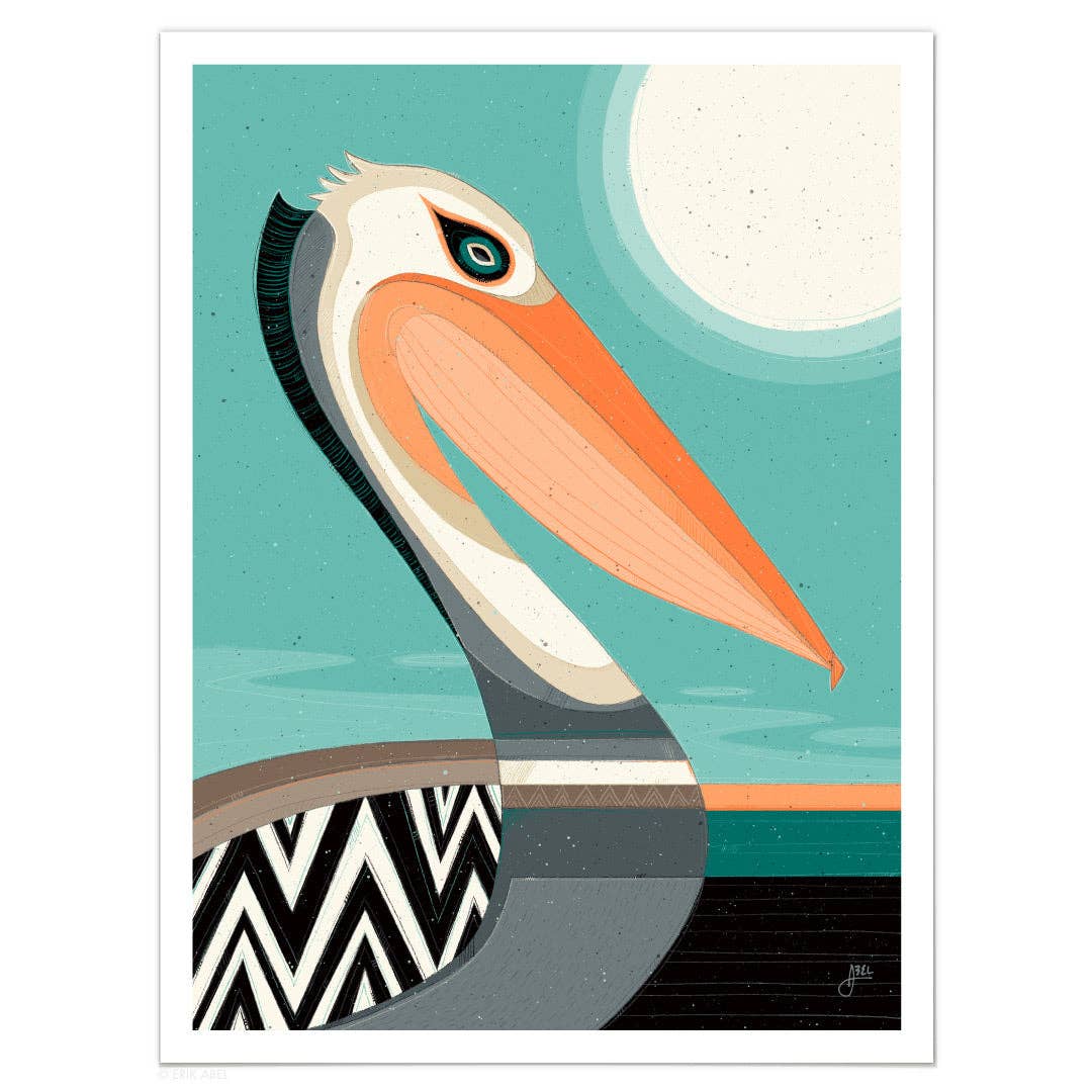 Pelecanidae - WHLSL Print: Unframed / 9x12 / Bamboo Paper