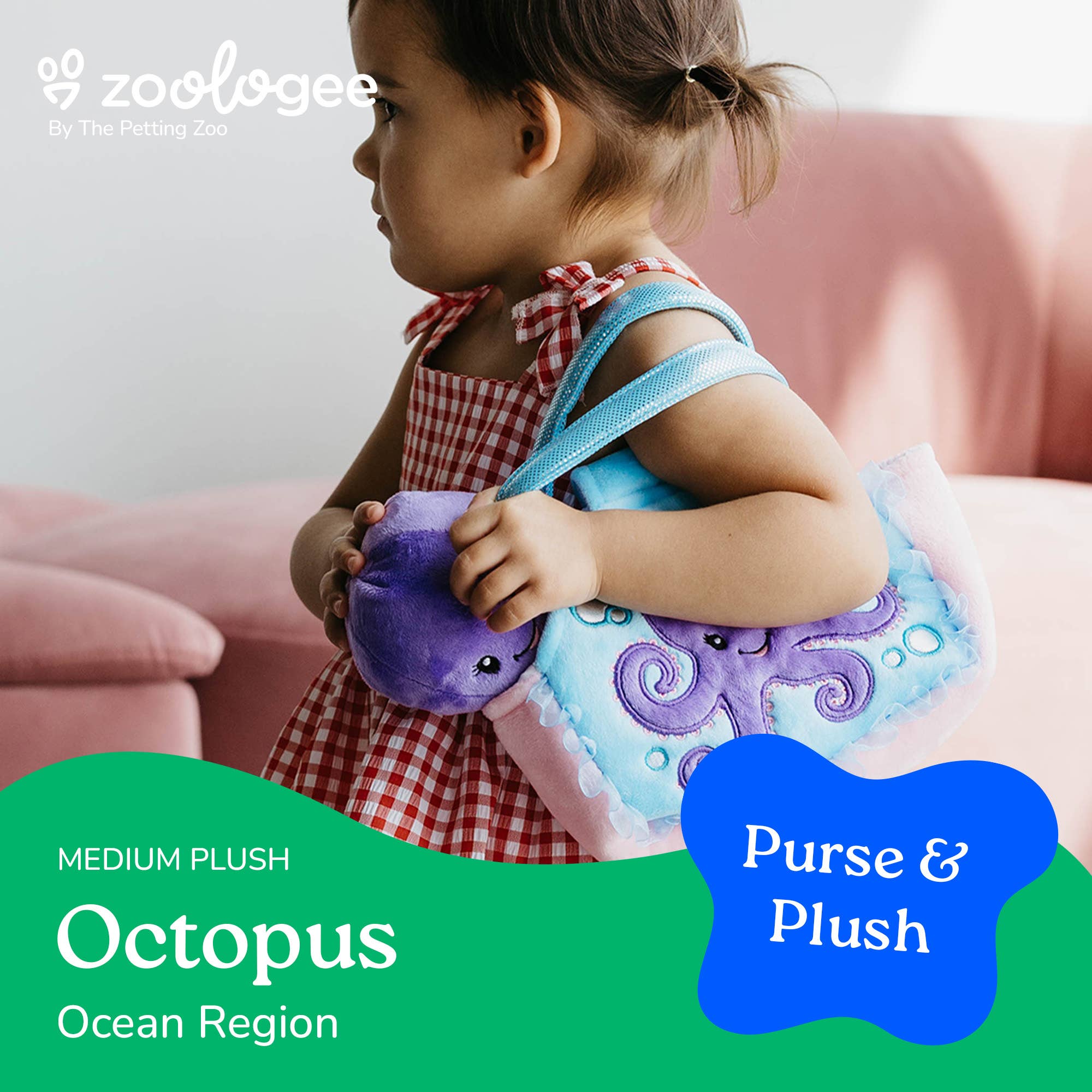 Plush Animal Set with Purse - Octopus