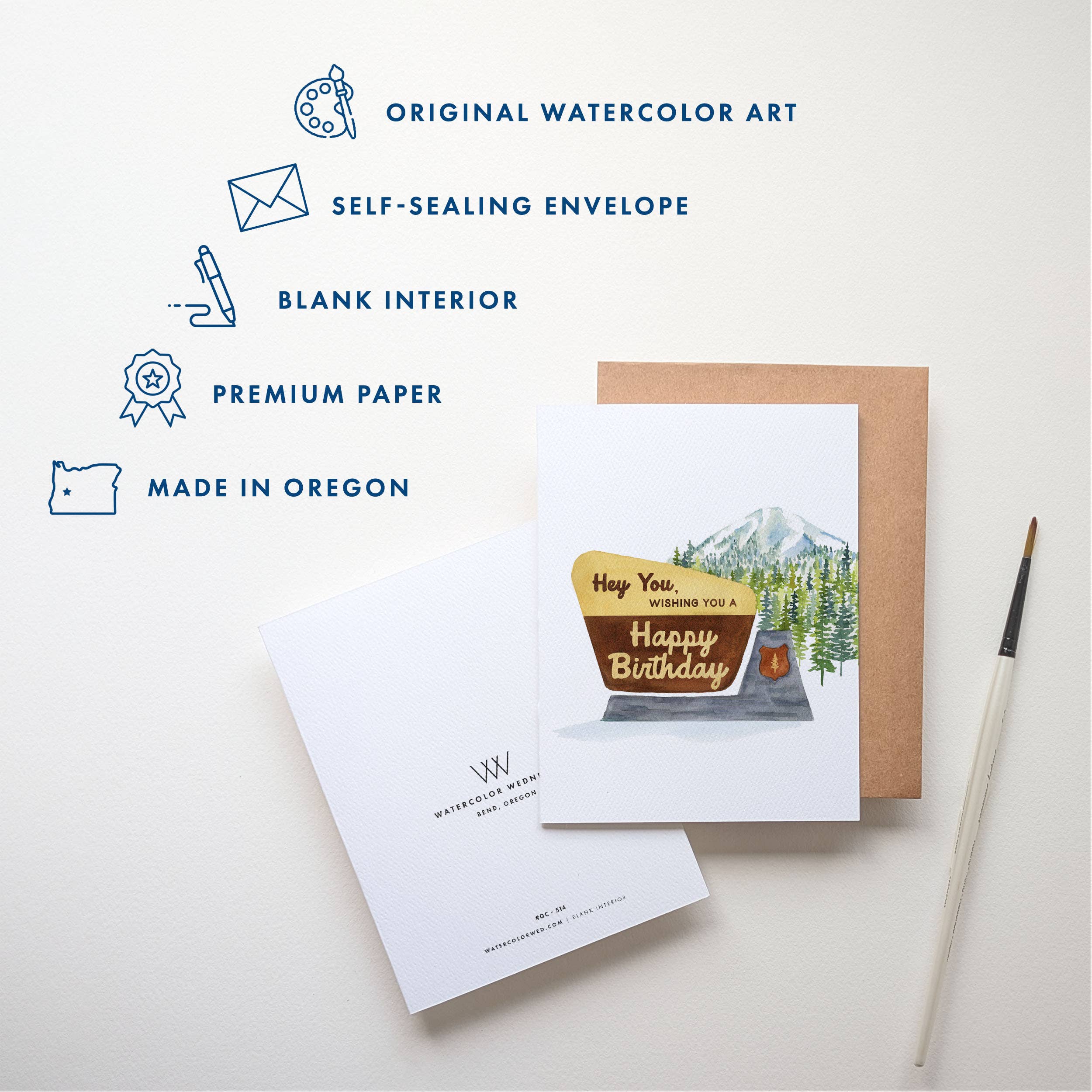 National Park Birthday Card | Hey You! Outdoorsy Design: Single Card