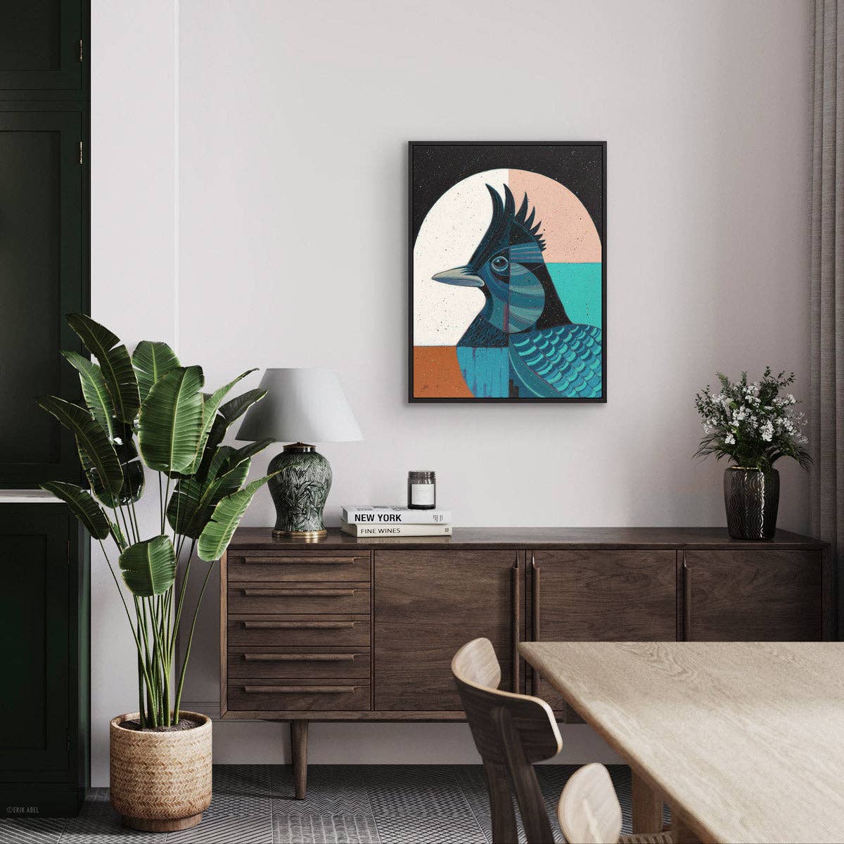 Steller's Jay - WHLSL Print: Unframed / 9x12 / Paper