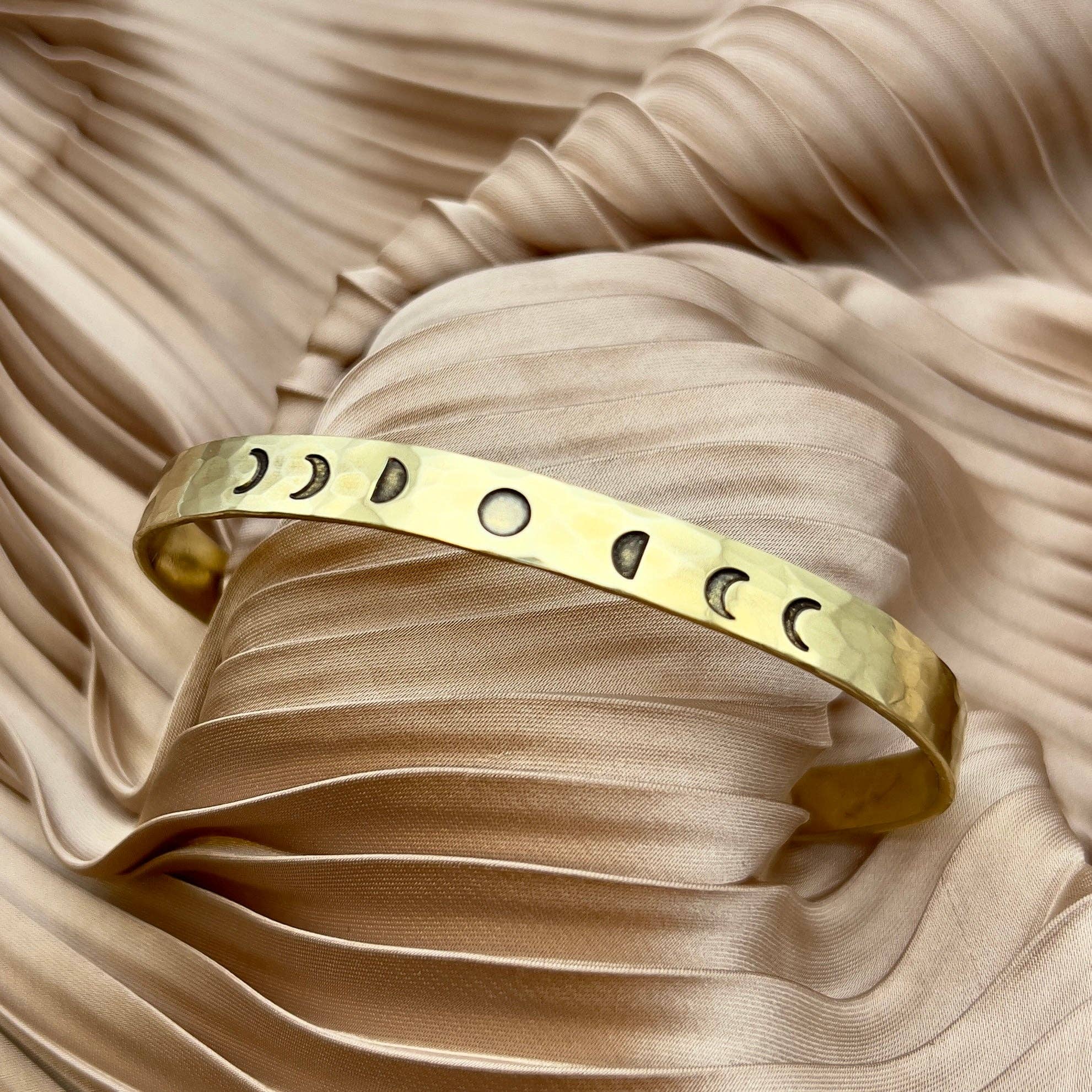 Handmade Celestial Cuff: Gold