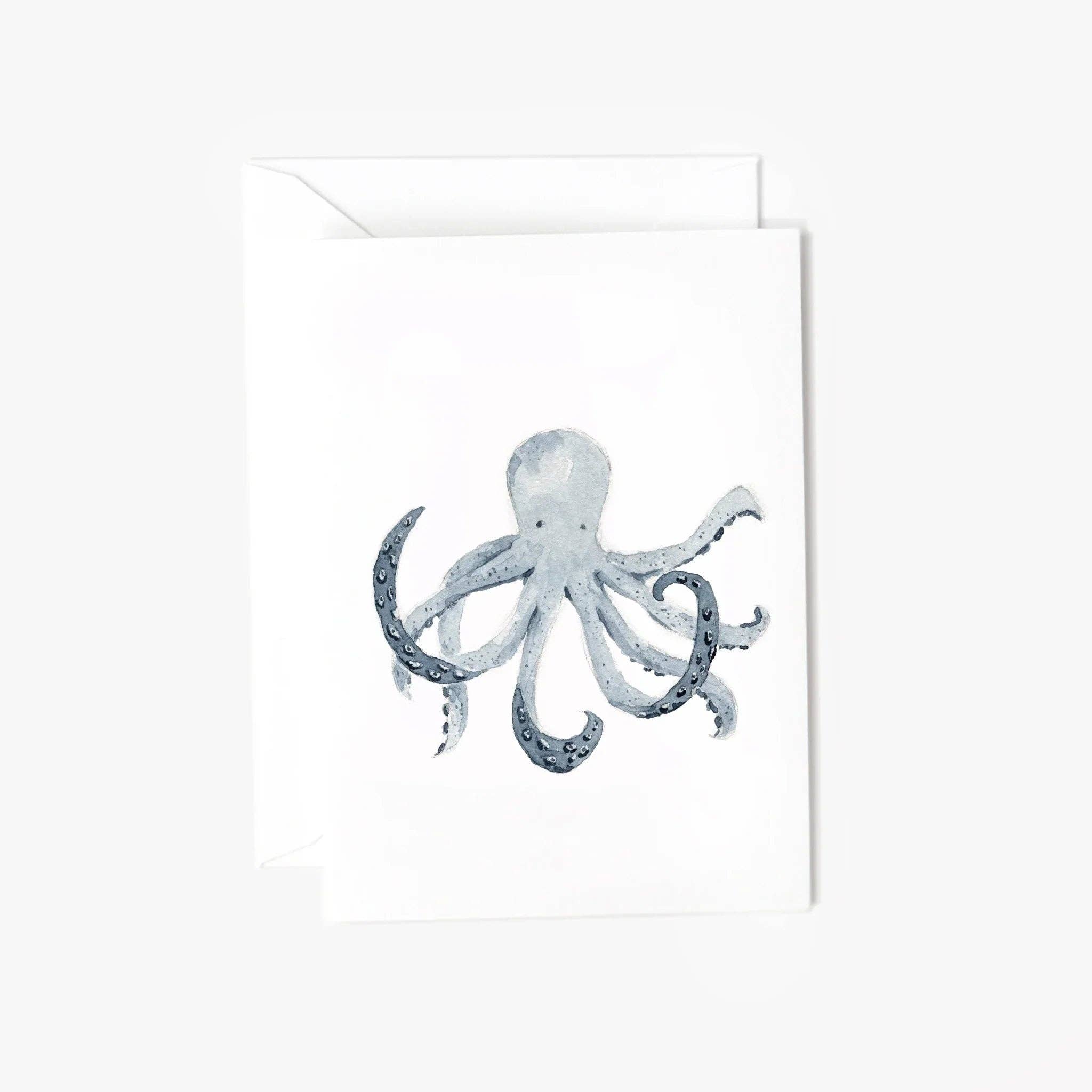 Octopus seaside mini enclosure notecard