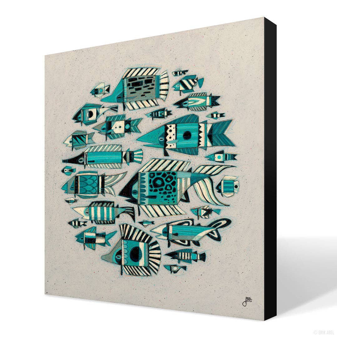Bait Ball - WHLSL Print: Unframed / 12x12 / Bamboo Paper
