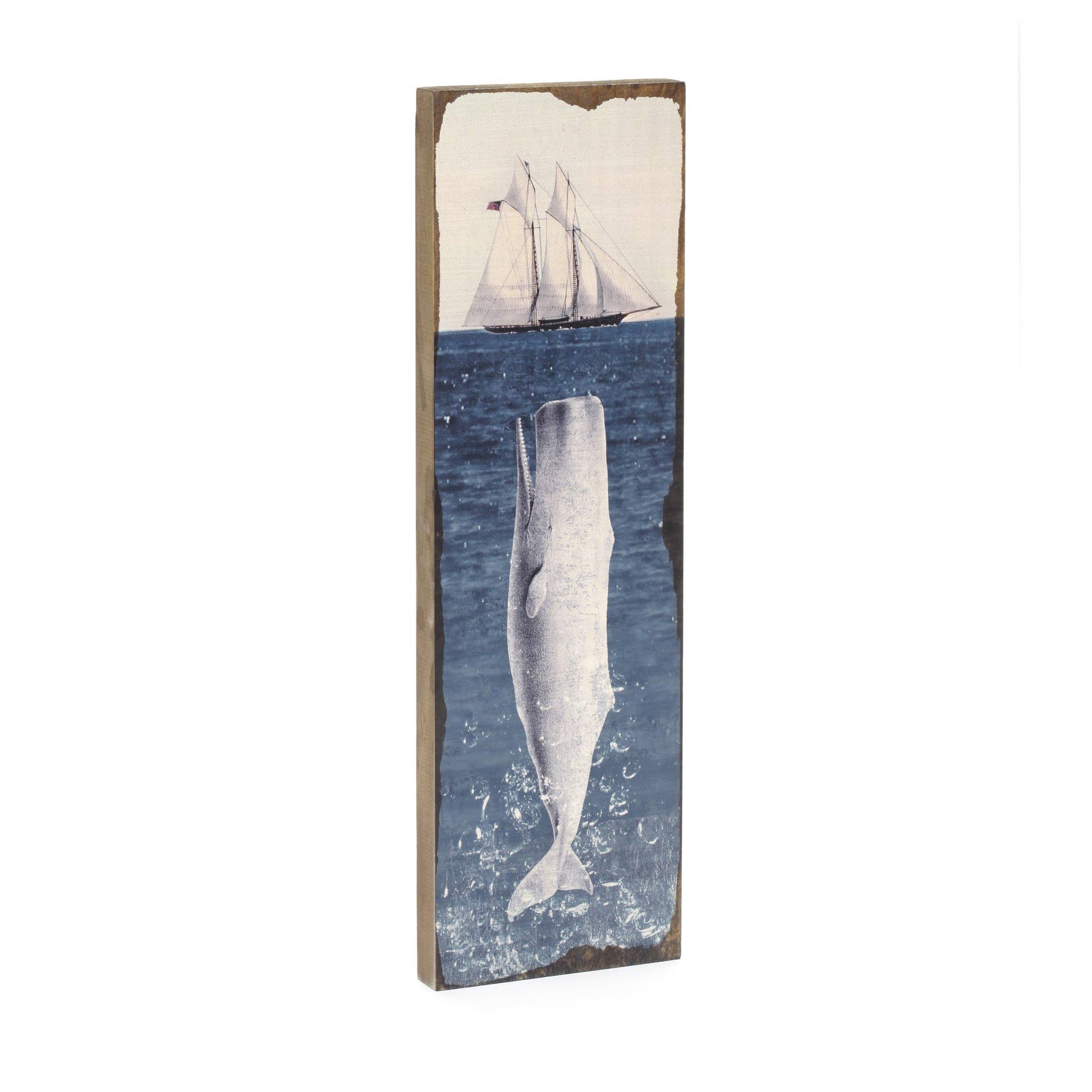 Moby Dick - Timber Wall Art: Tiny