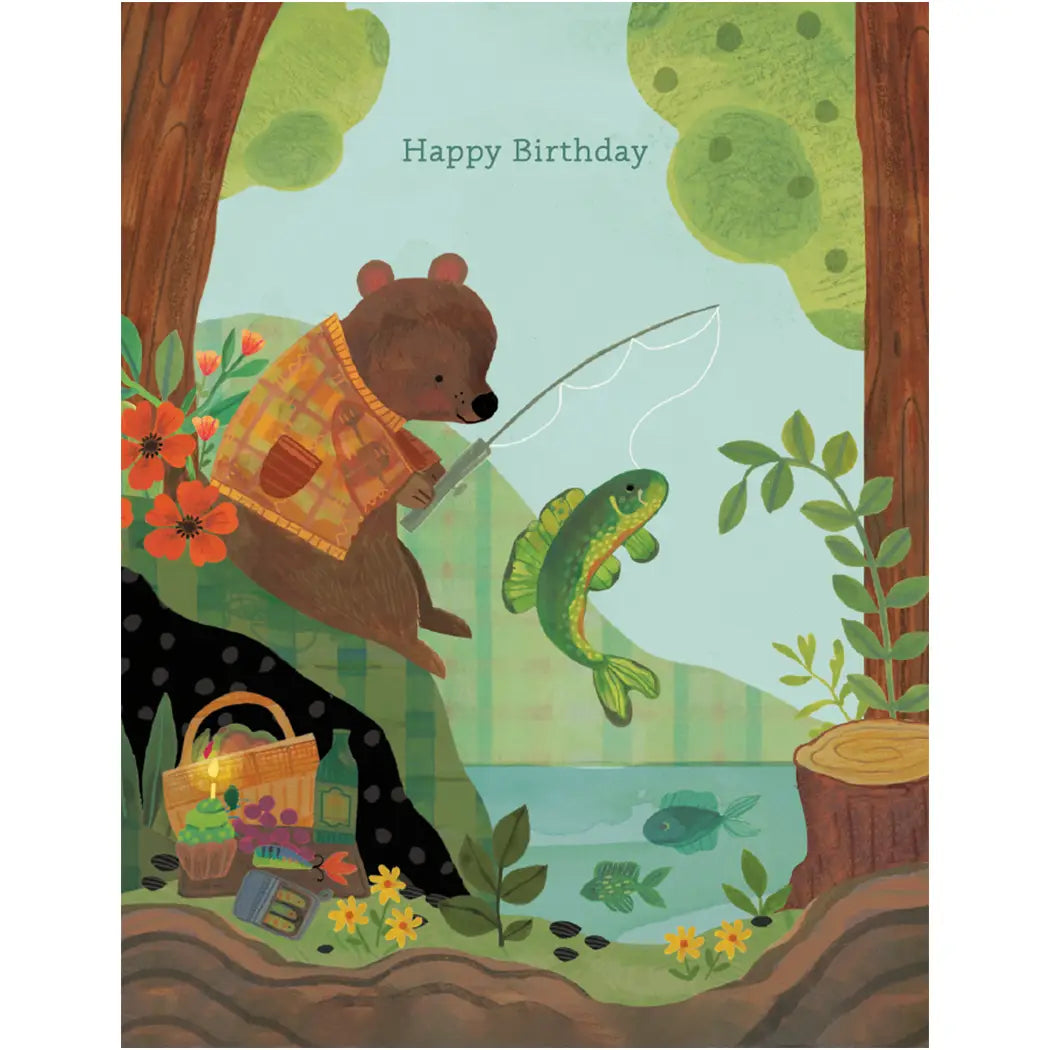 Fin- Tastic Fishing Birthday Card