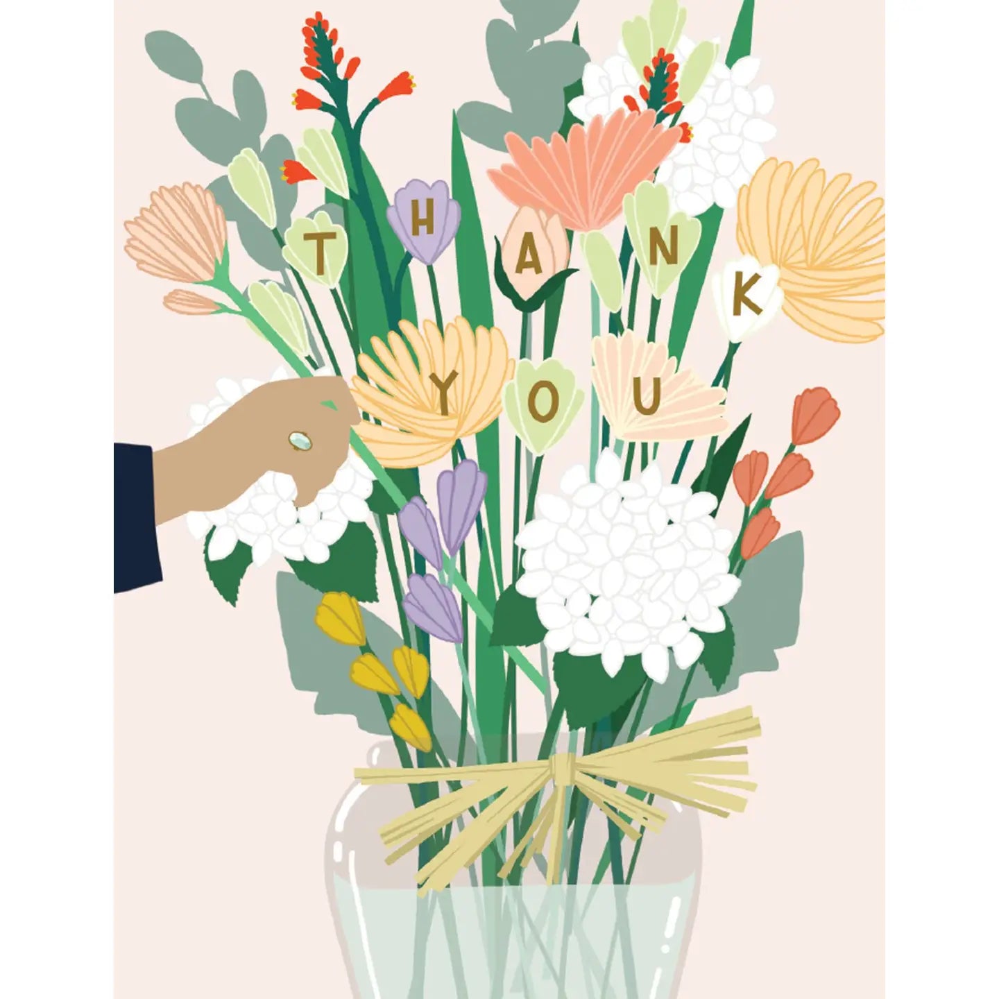 Arranging Flowers Thank you Card