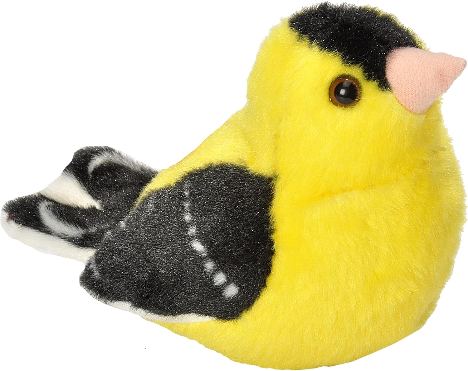 Audubon Bird American Goldfinch Stuffed Animal W Sound 5.5"