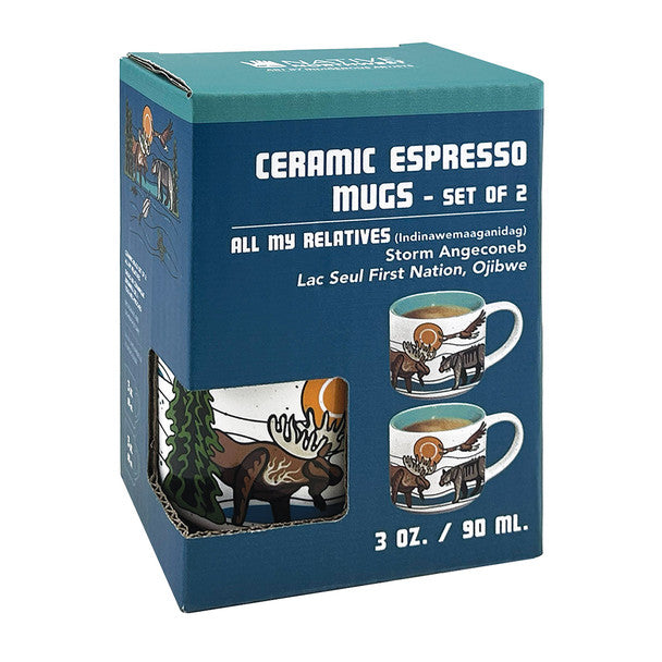 Espresso Mugs - All My Relatives (Set of 2)