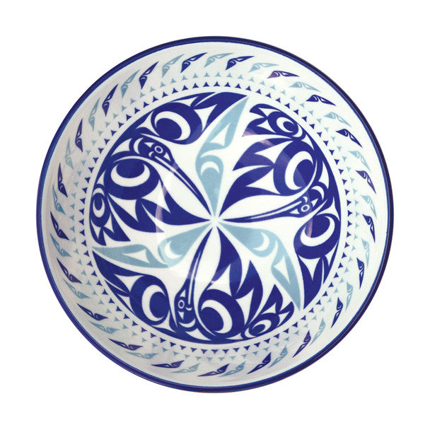 Hummingbird by Maynard Johnny Jr. | MEDIUM Porcelain Art Serving Bowl