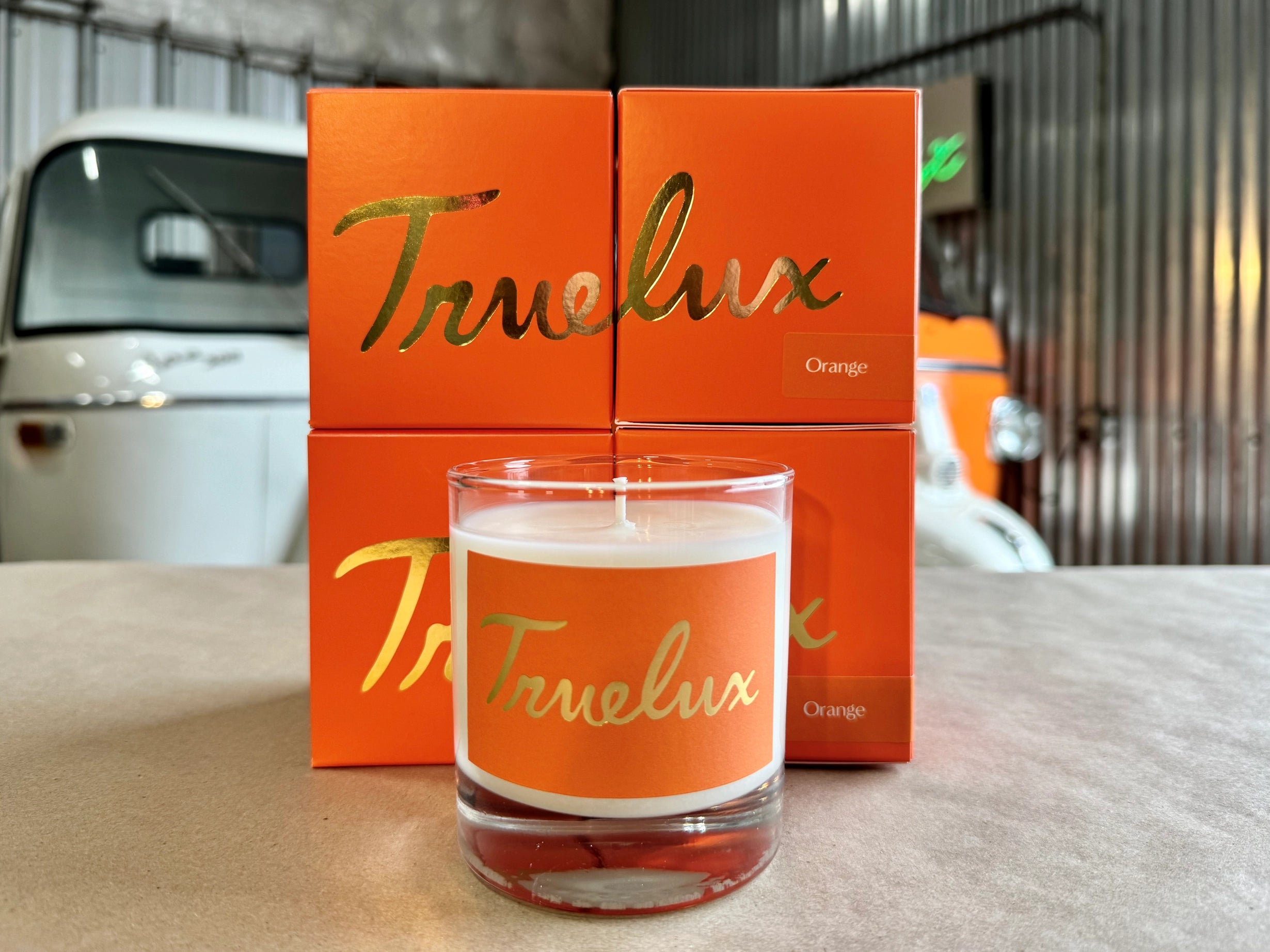 Truelux- Candle- Orange