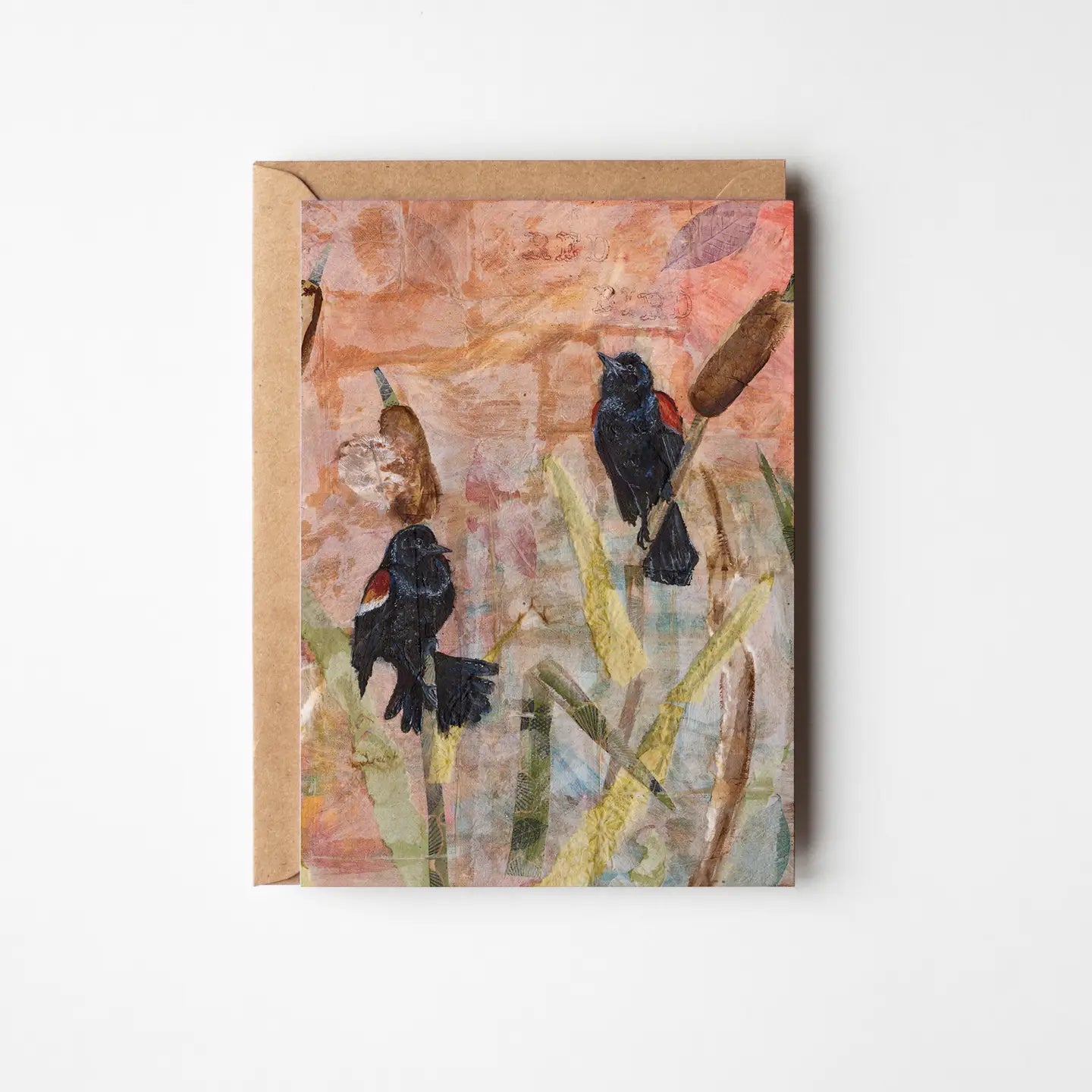 Red-Winged Blackbirds Greeting Card