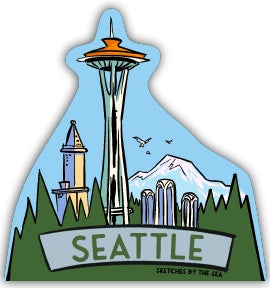 Seattle and Space Needle Sticker
