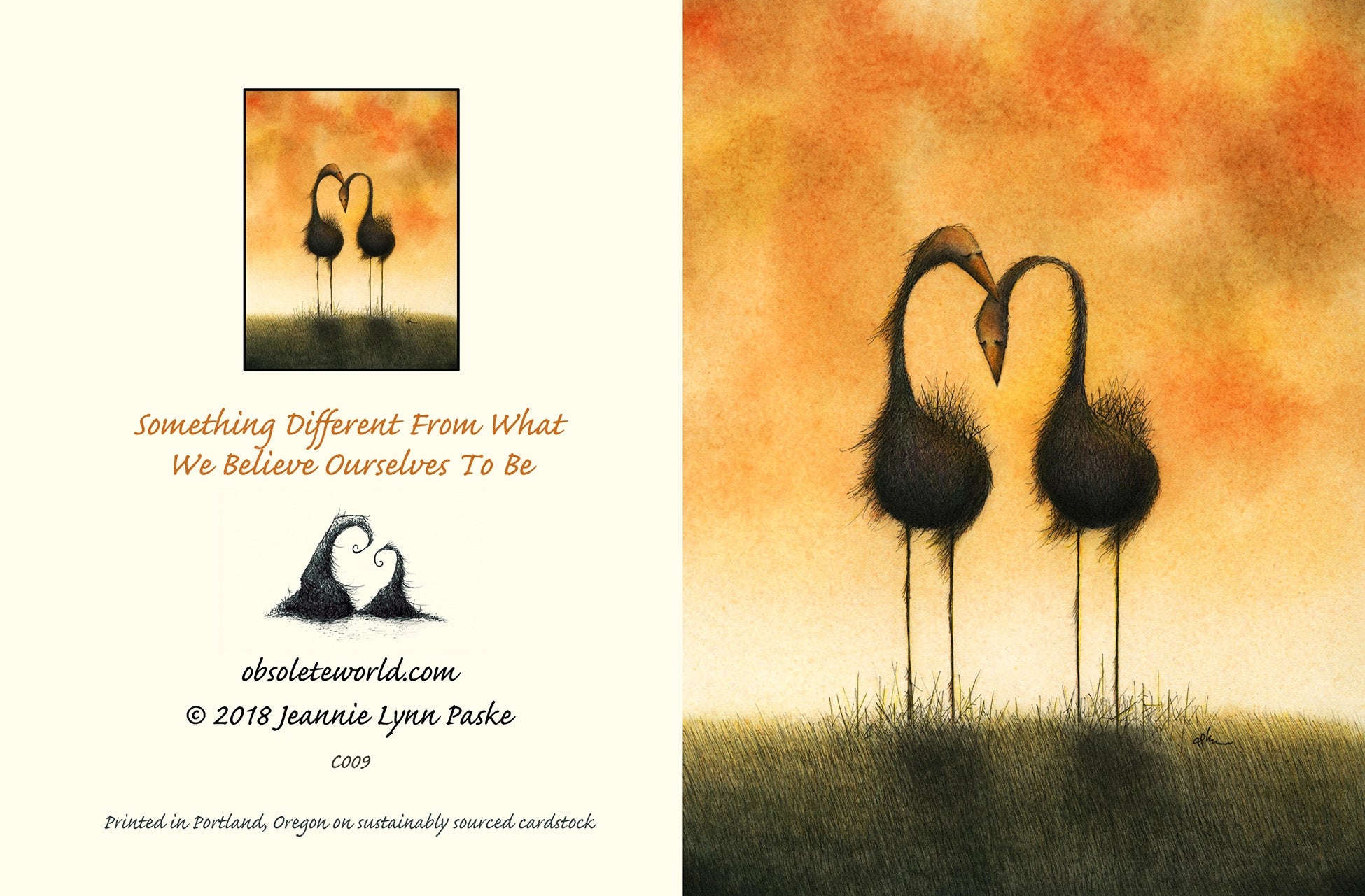 Something Different from What We Believe Ourselves To Be Card