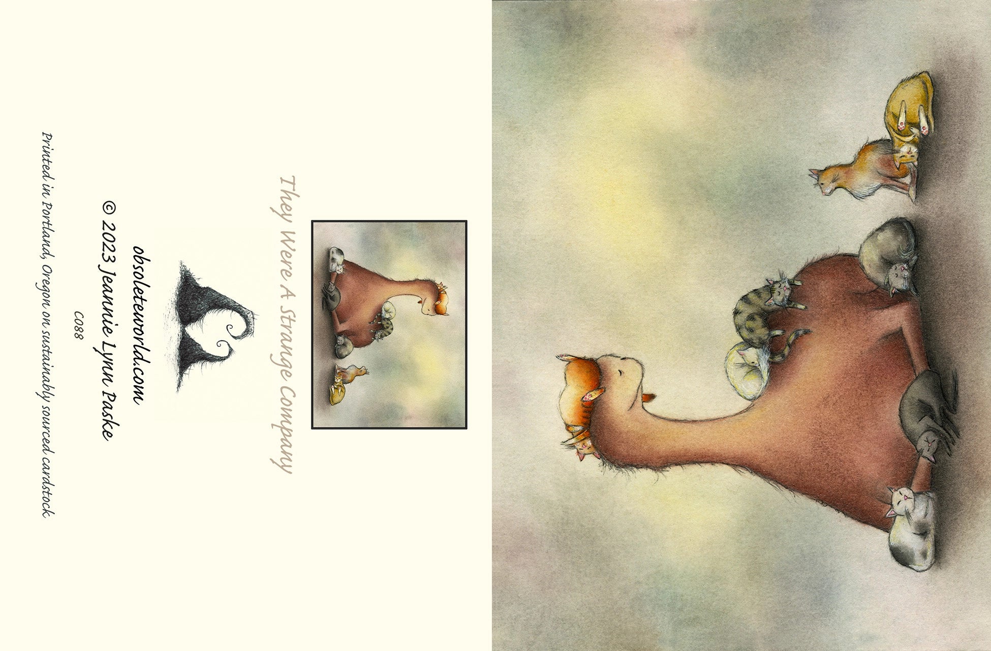 They Were a Strange Company Card